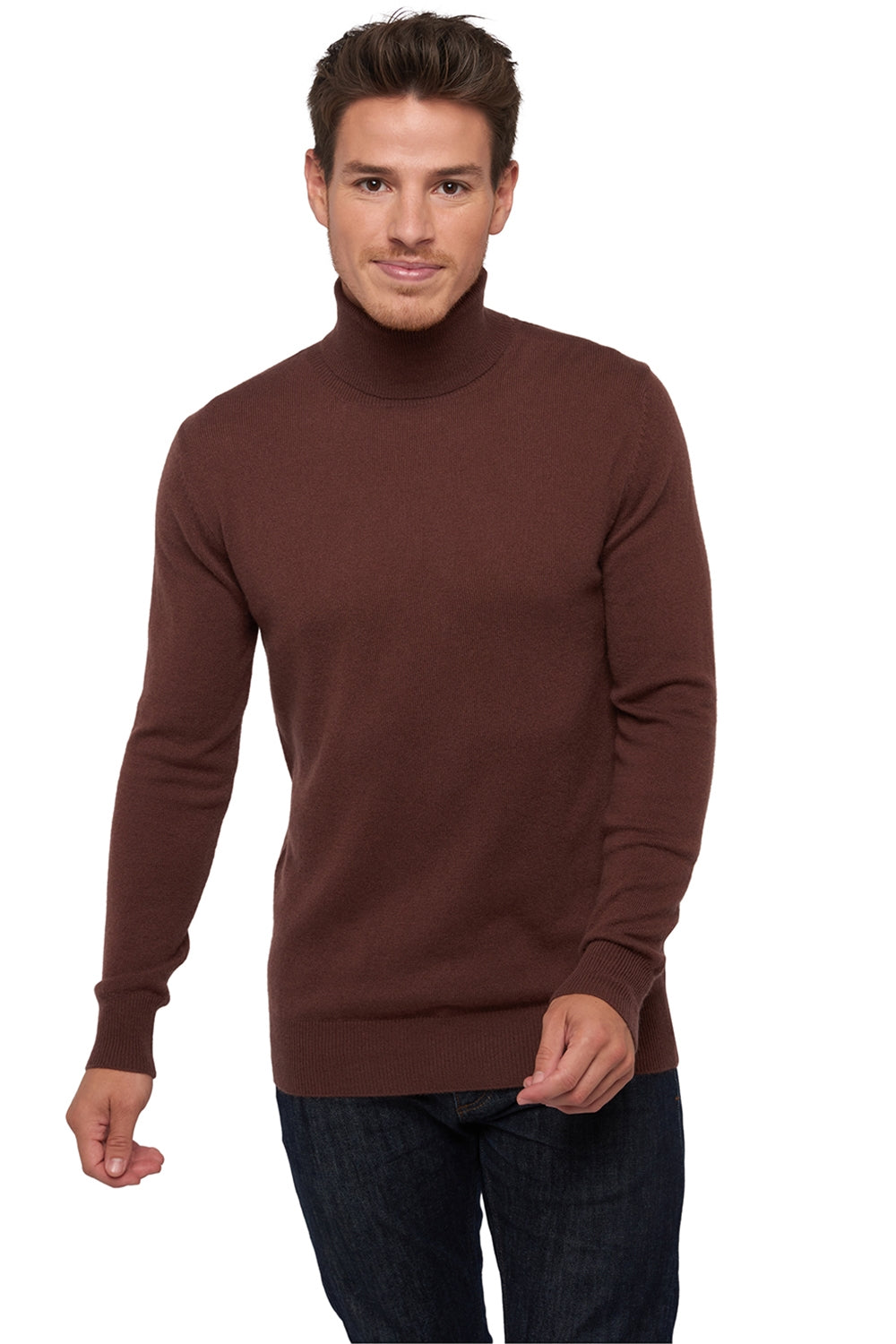 Tarry Kaschmirpullover Herren - chocobrown - Mahogany