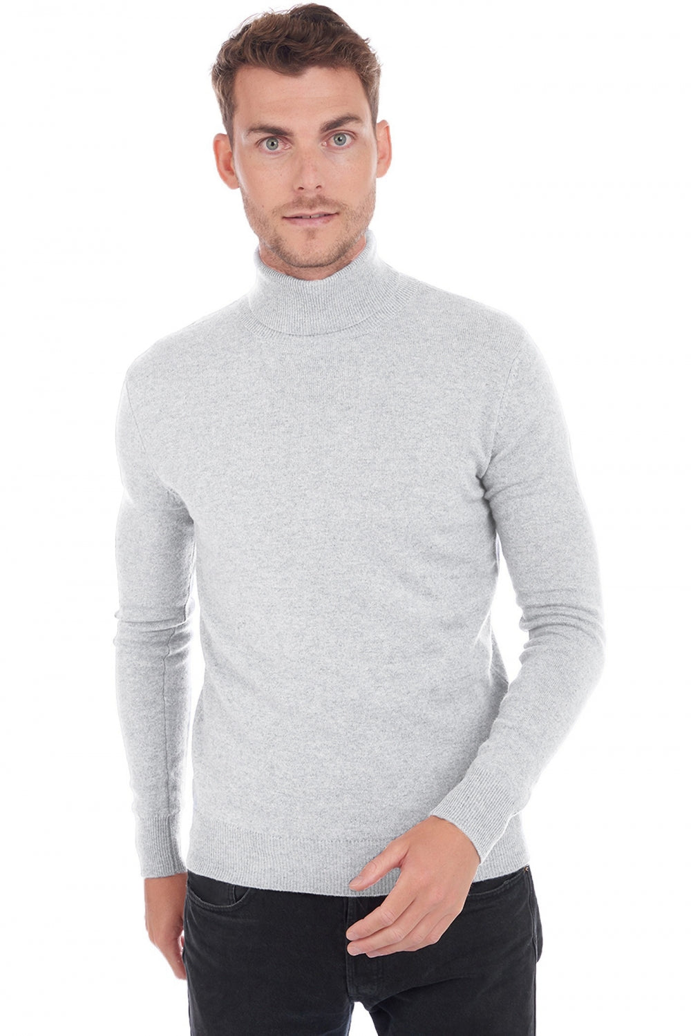 Tarry Kaschmirpullover Herren - flannel - Mahogany