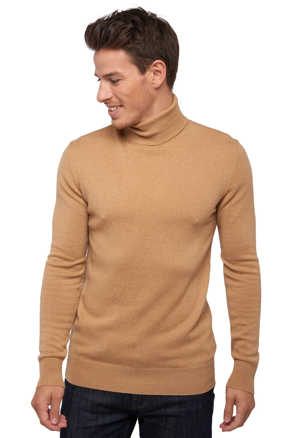 Tarry Kaschmirpullover Herren - camel - Mahogany