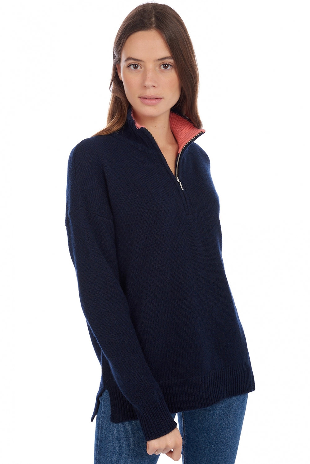 Alizette Kaschmirpullover Damen - dunkelblau - Mahogany