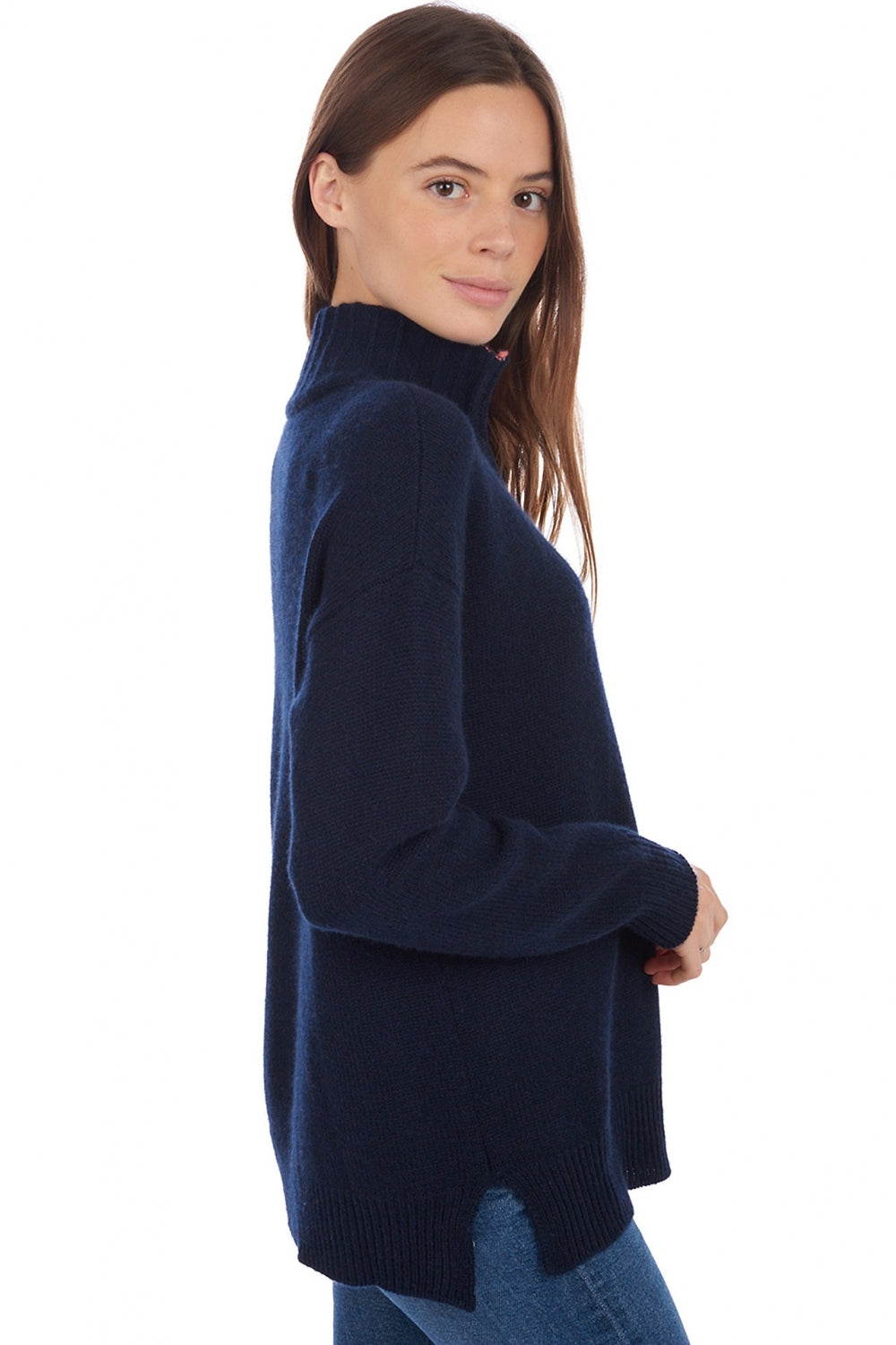 Alizette en cachemire femme - Vue 2 - marine foncé - Mahogany