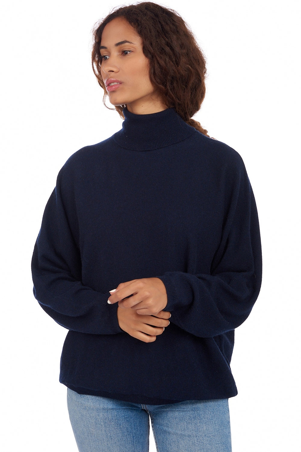 Amarillo aus Kaschmir für Damen - dunkelmarineblau - Mahogany