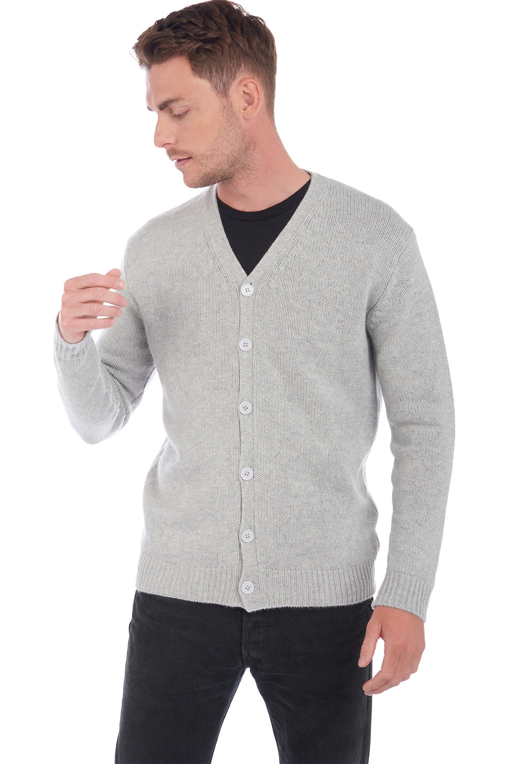 Aden aus Kaschmir für Herren - flanelle chiné - Mahogany