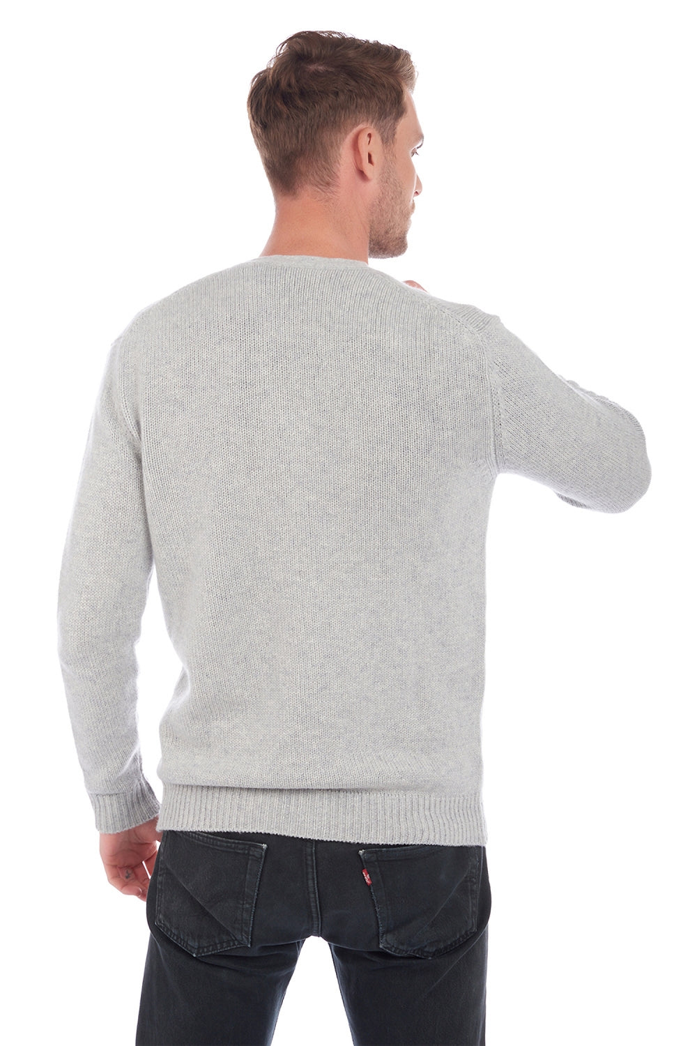Aden en cachemire homme - Vue 1 - flanelle chiné - Mahogany