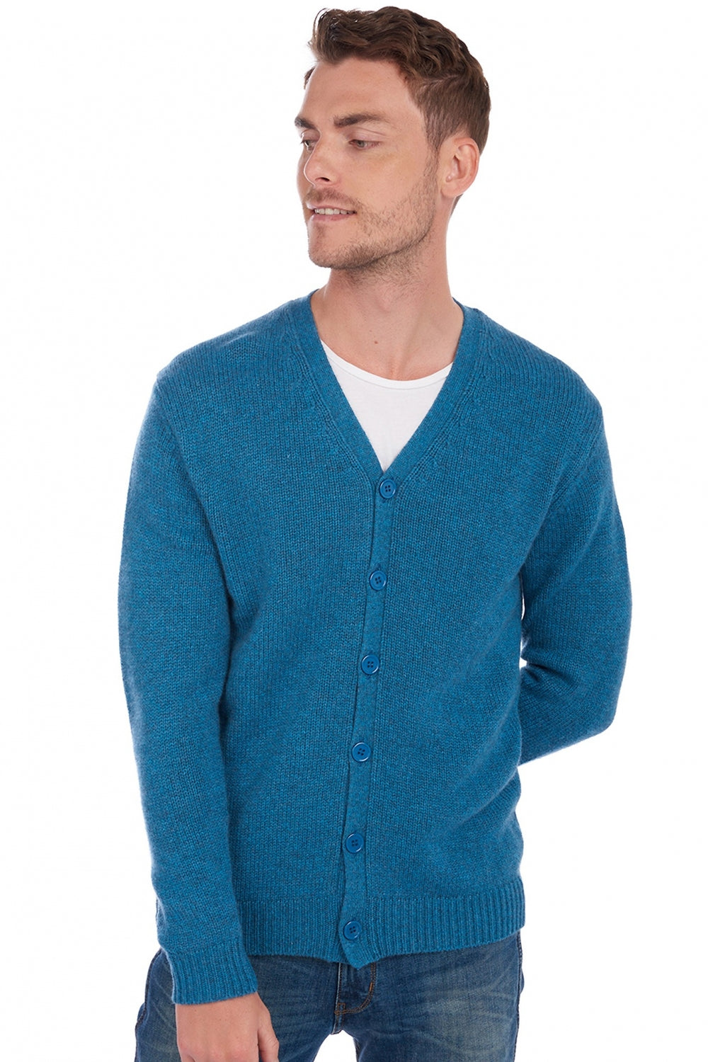 Aden aus Kaschmir für Herren - manor blue - Mahogany