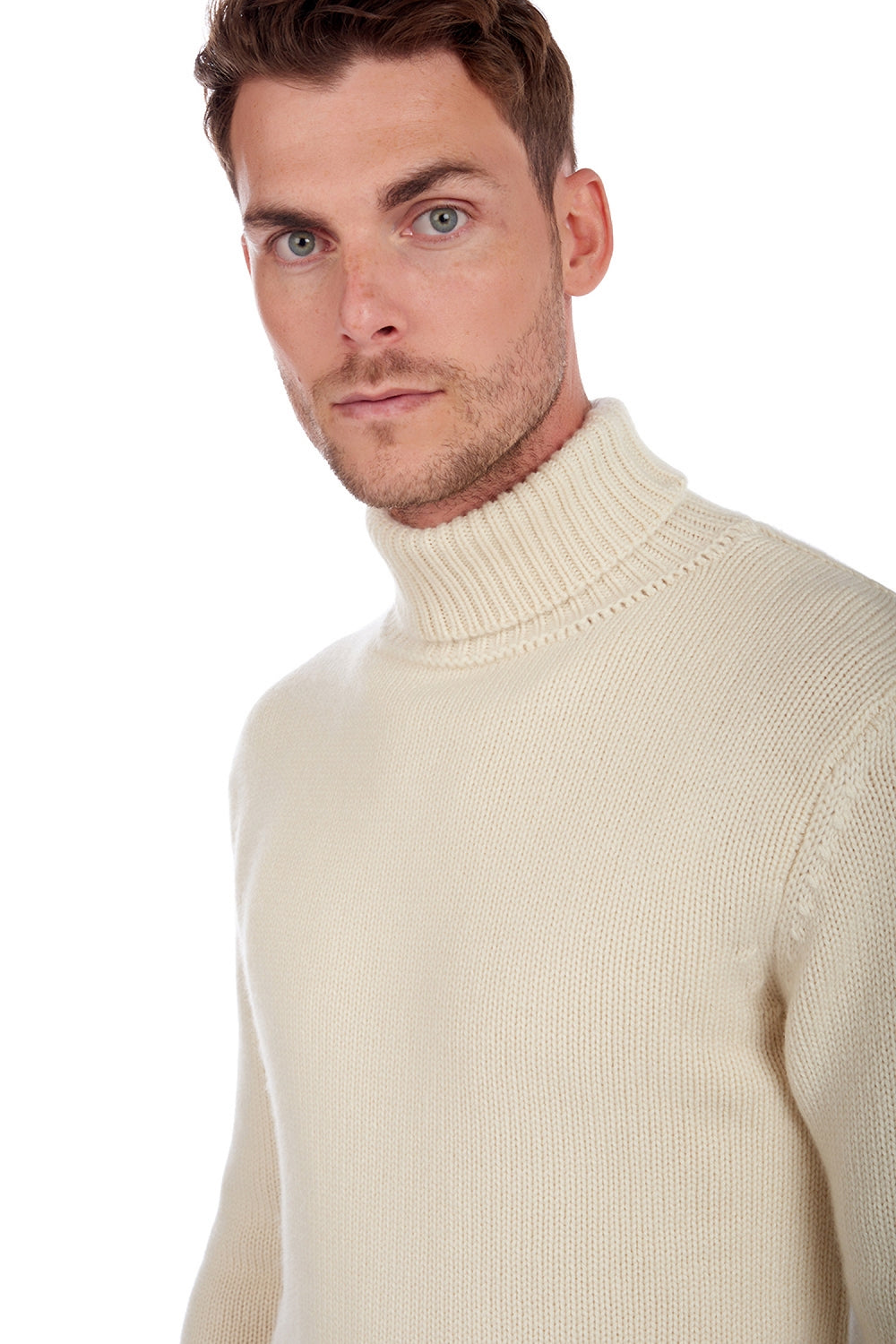 Artemi en cachemire homme - Vue 2 - natural écru - Mahogany
