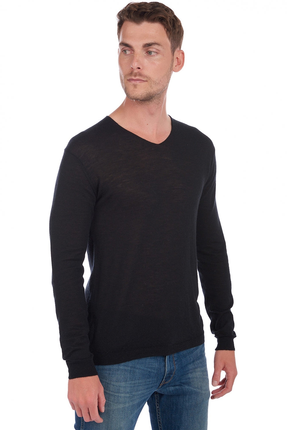 Leopaul aus Kaschmirduvet für Herren - schwarz - Mahogany