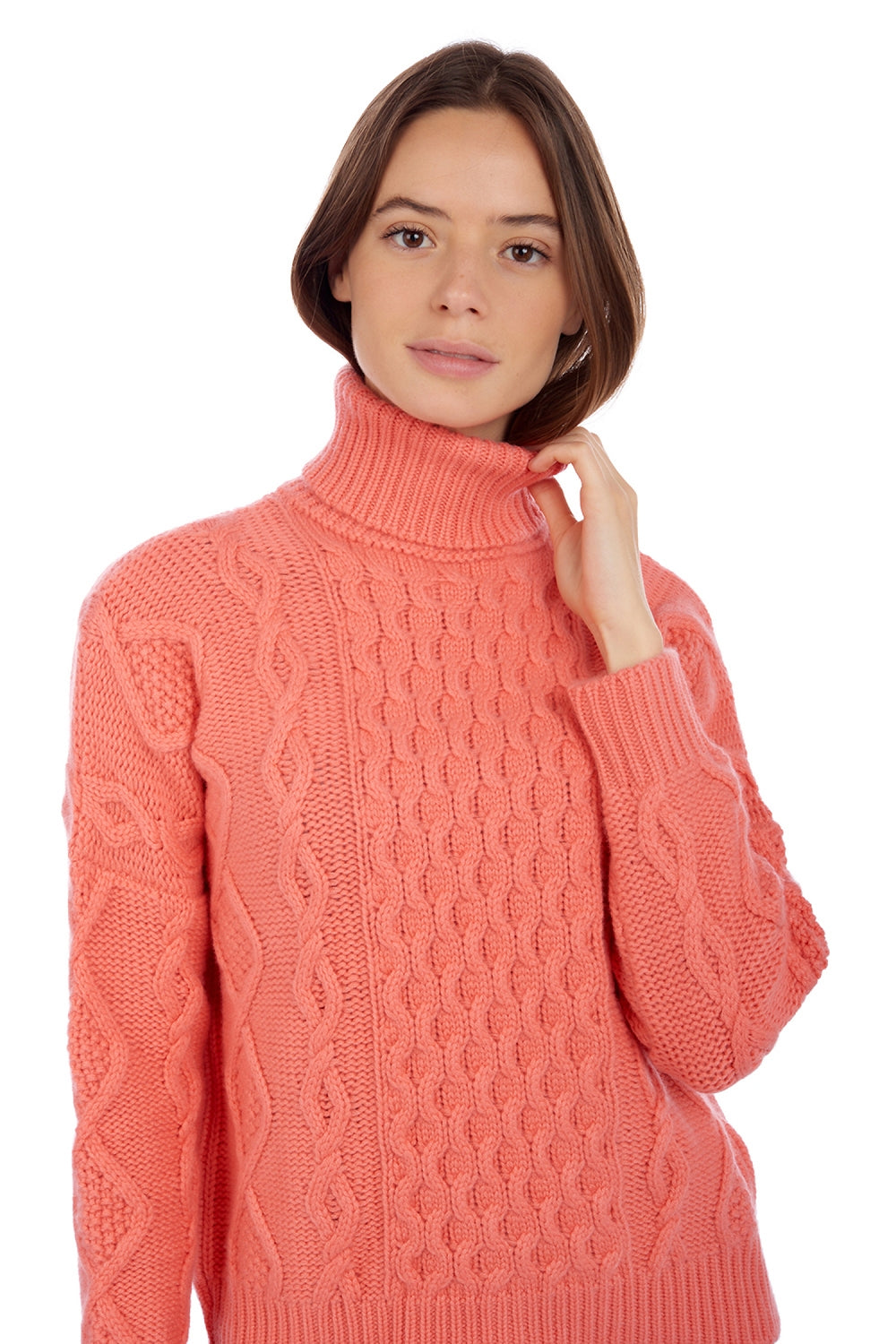 Albury en cachemire femme - Vue 2 - peach - Mahogany