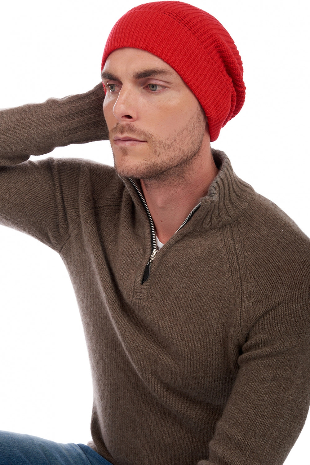 Anshan aus Kaschmir für Damen und Herren - rot - Mahogany