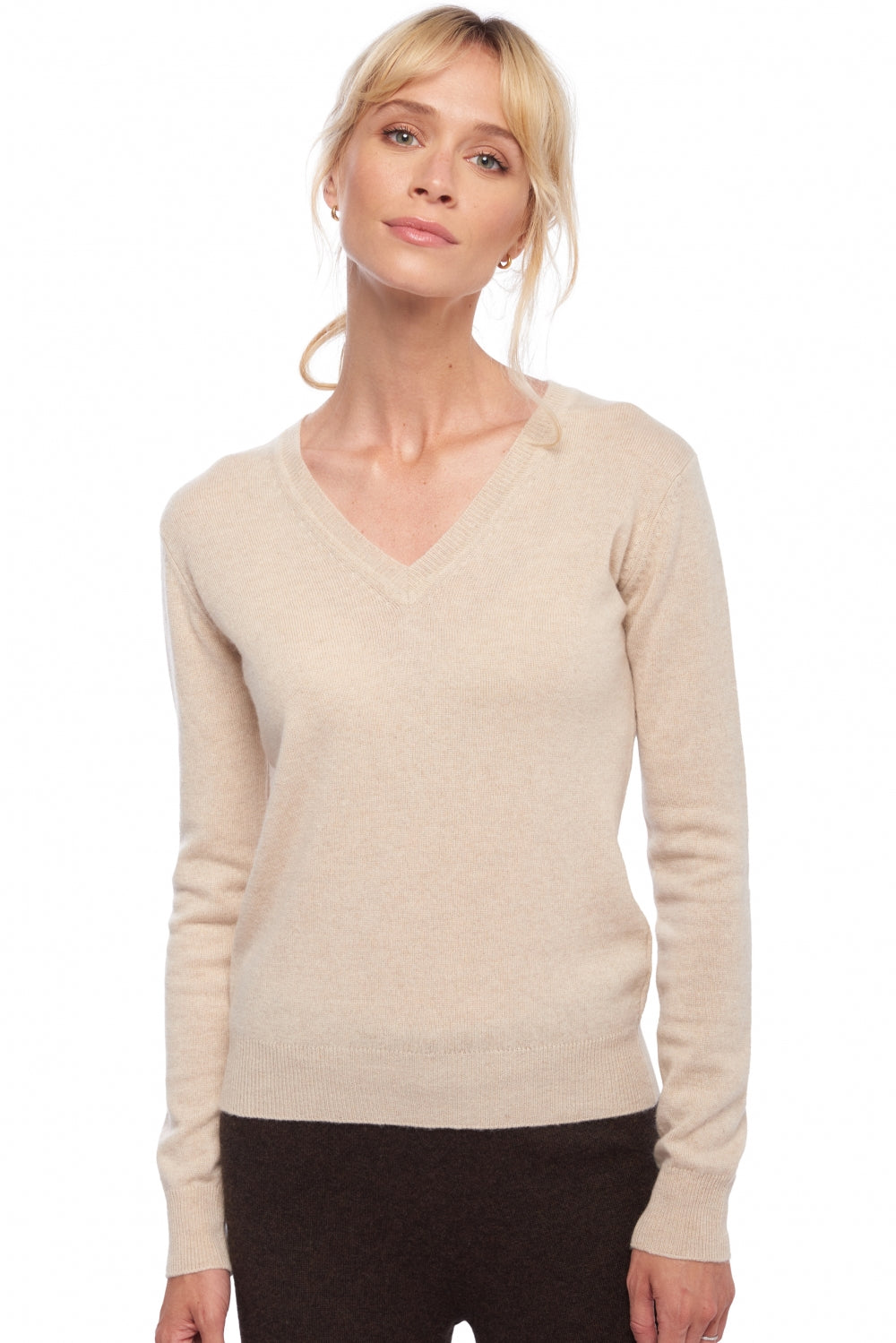Faustine en cachemire femme - Vue 2 - natural beige - Mahogany