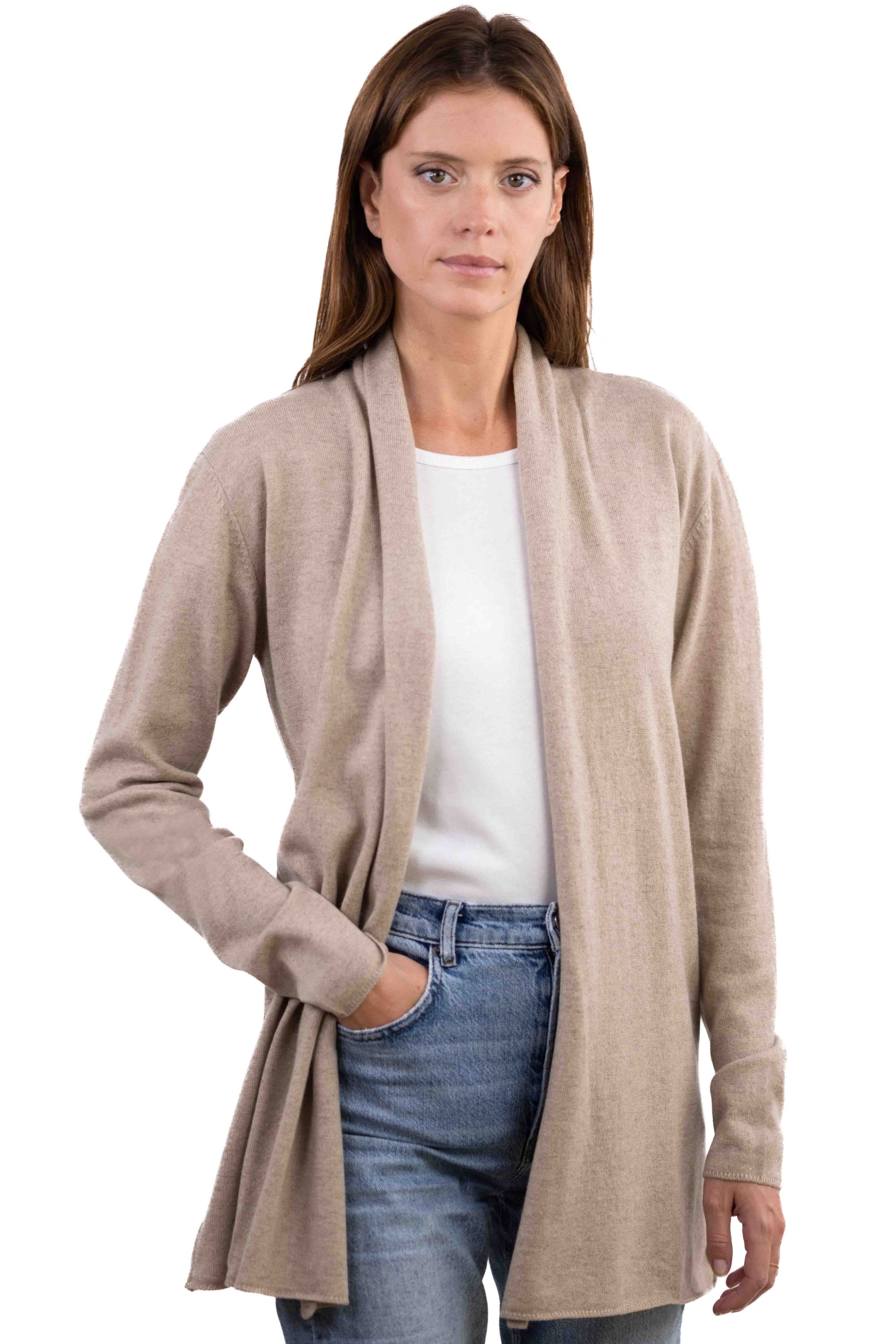 Pucci aus Kaschmir für Damen - natural stone - Mahogany