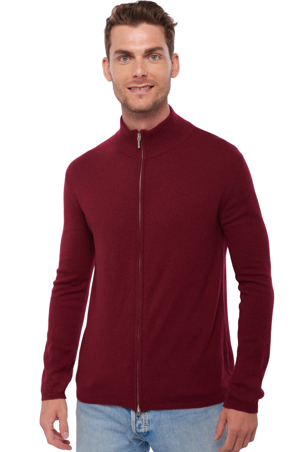 Elton aus Kaschmir Herren - bordeaux - Mahogany
