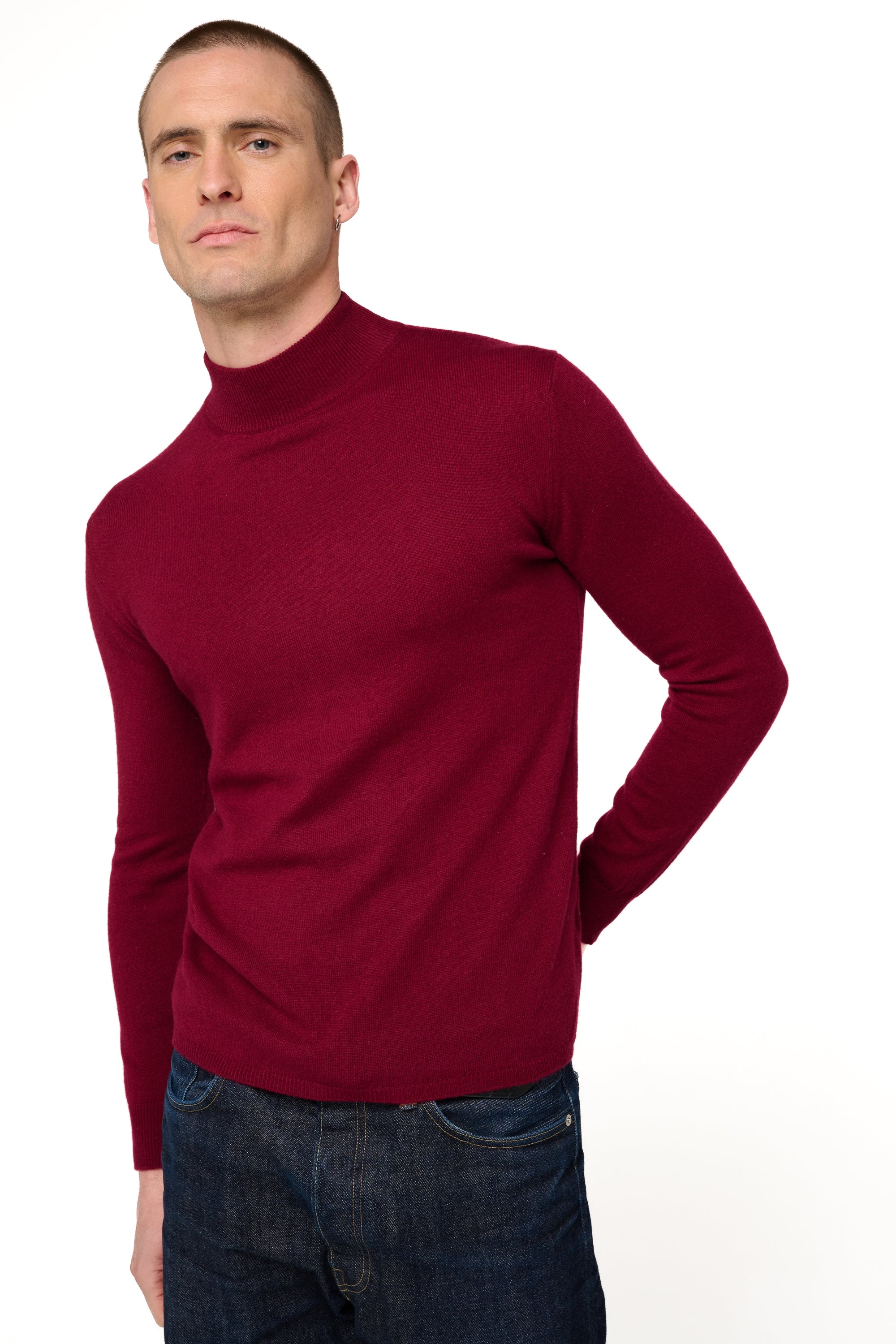 Frederic aus Kaschmir für Herren - bordeaux - Mahogany