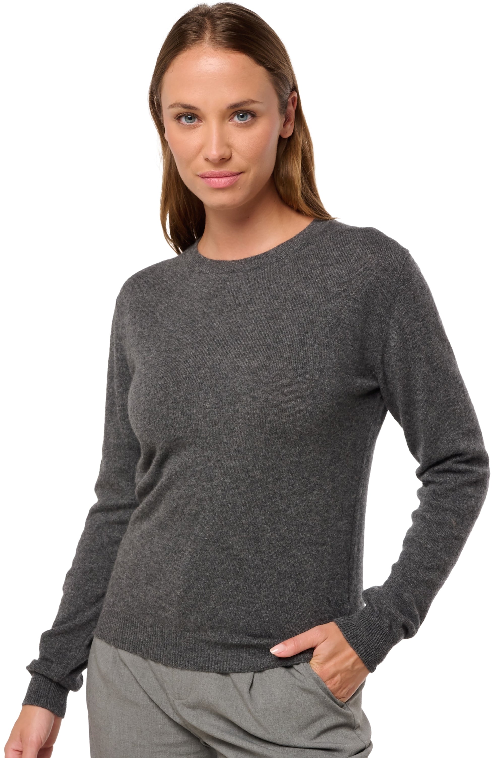 Thalia Kaschmirpullover Damen - dark grey - Mahogany