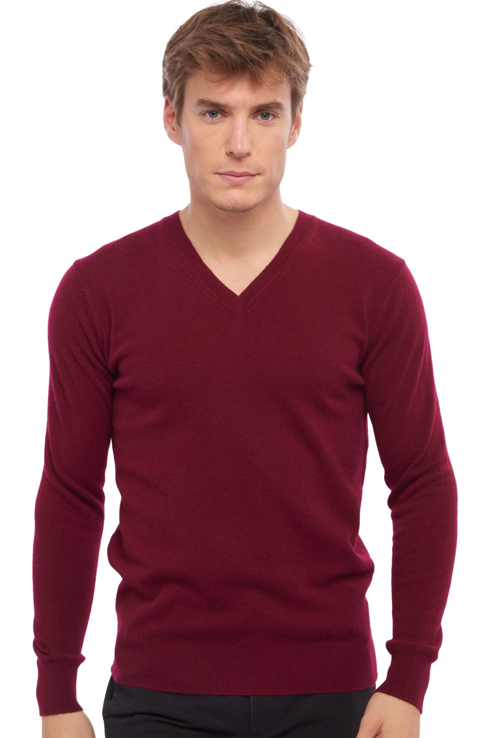 Tor aus Kaschmir für Herren - burgundy - Mahogany