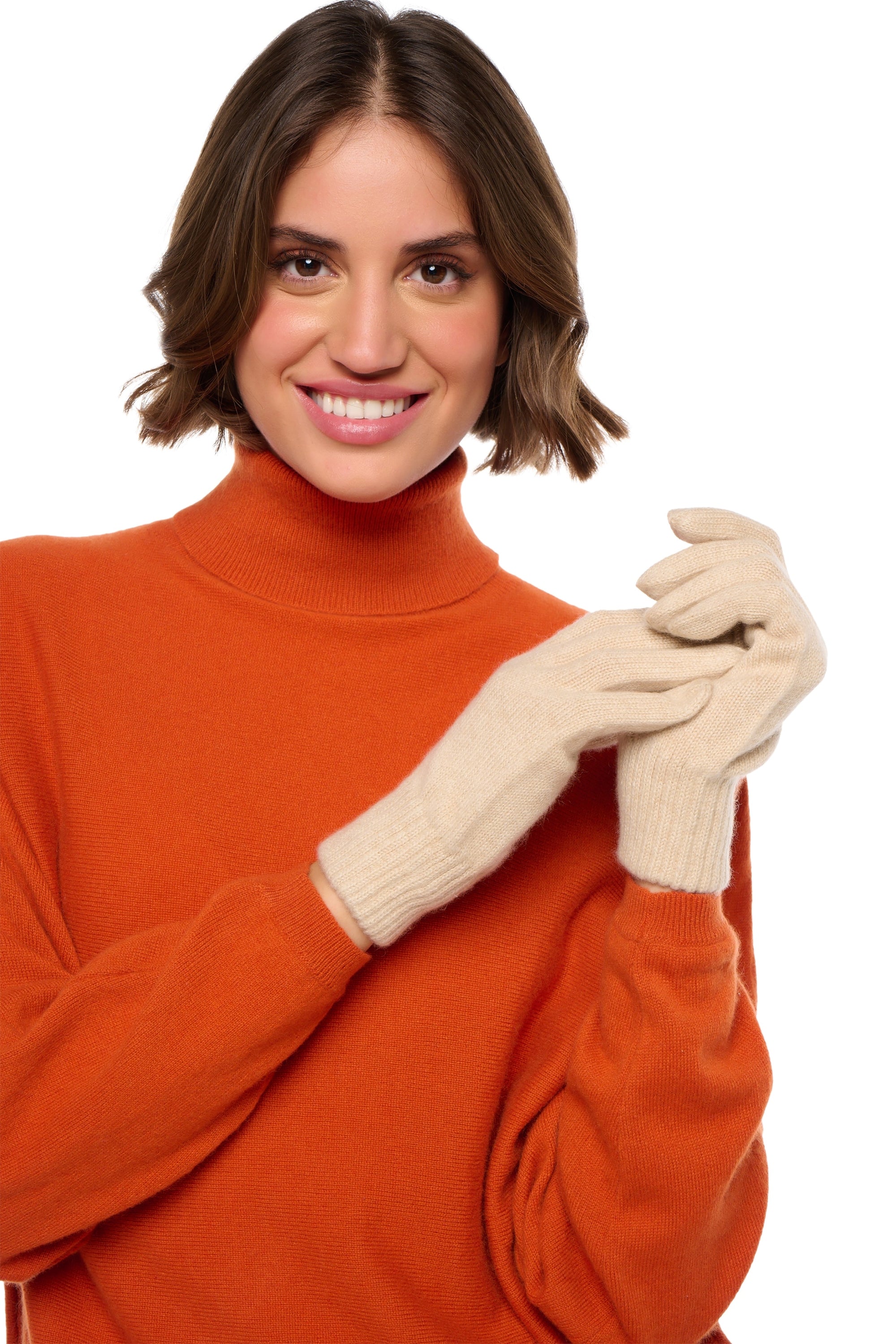 Manine aus Kaschmir für Damen - natural beige - Mahogany