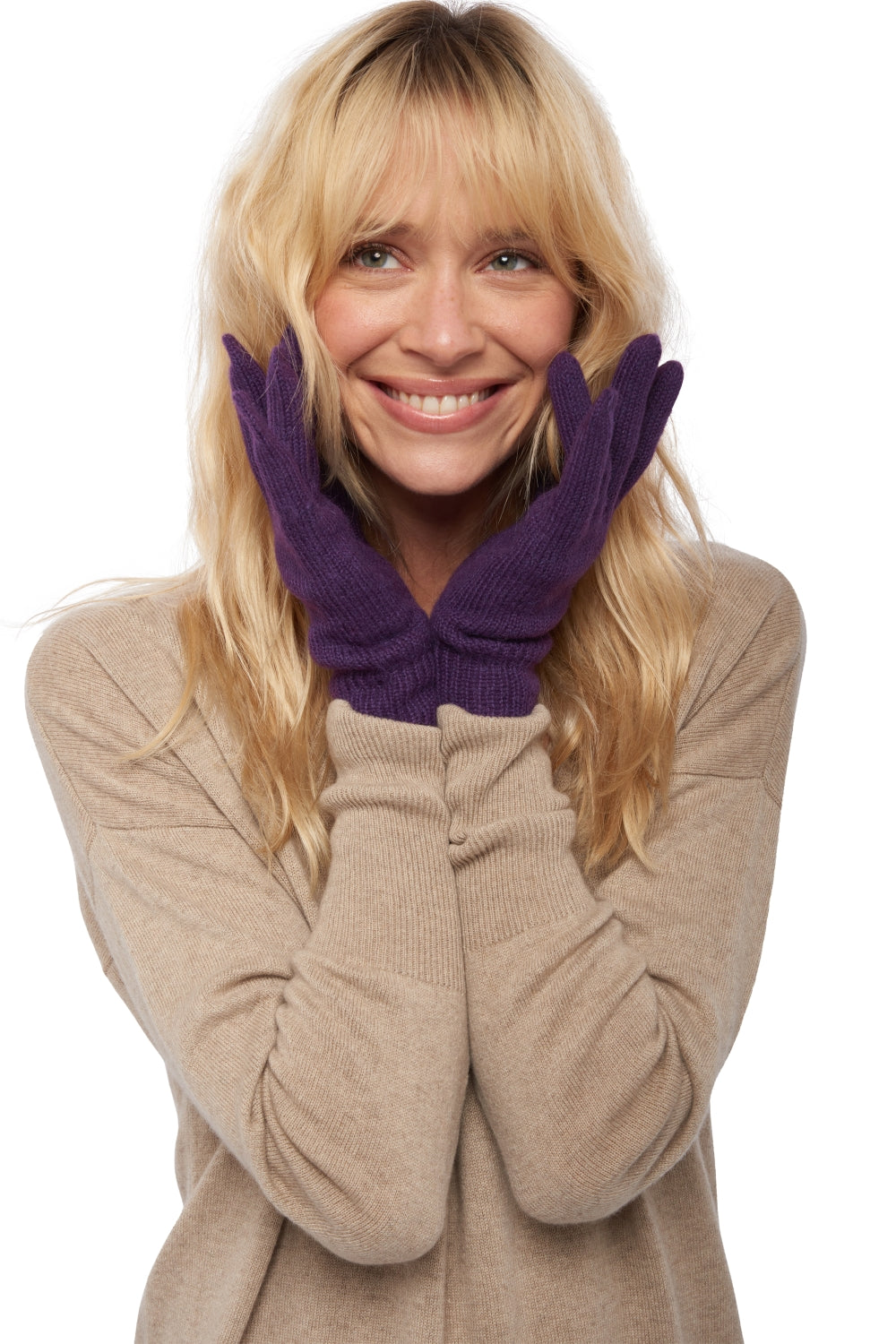 Manine-Alpaga aus Baby-Alpaka, unisex - Violett - Mahogany