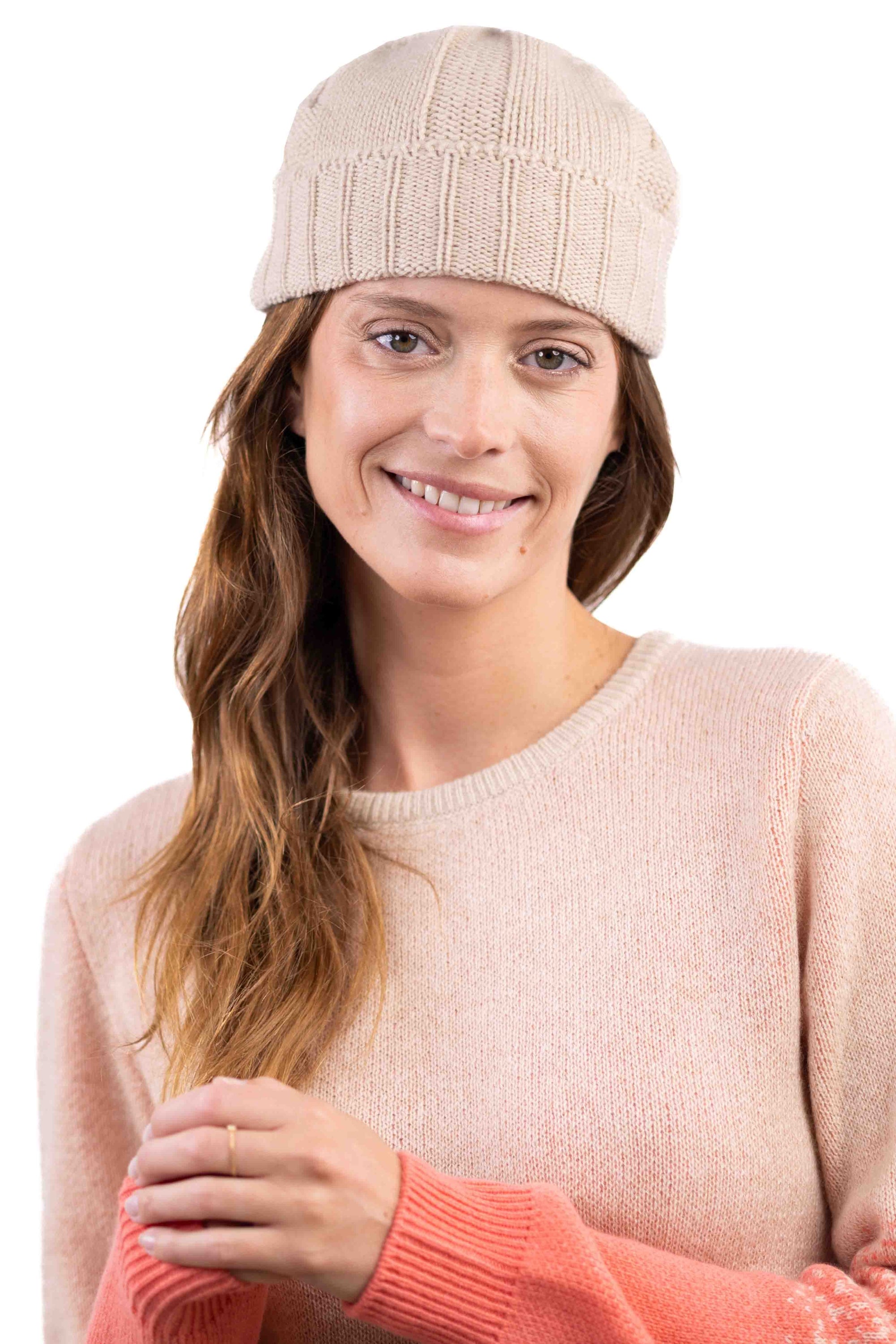 Ted Kaschmirpullover Herren - natural beige - Mahogany