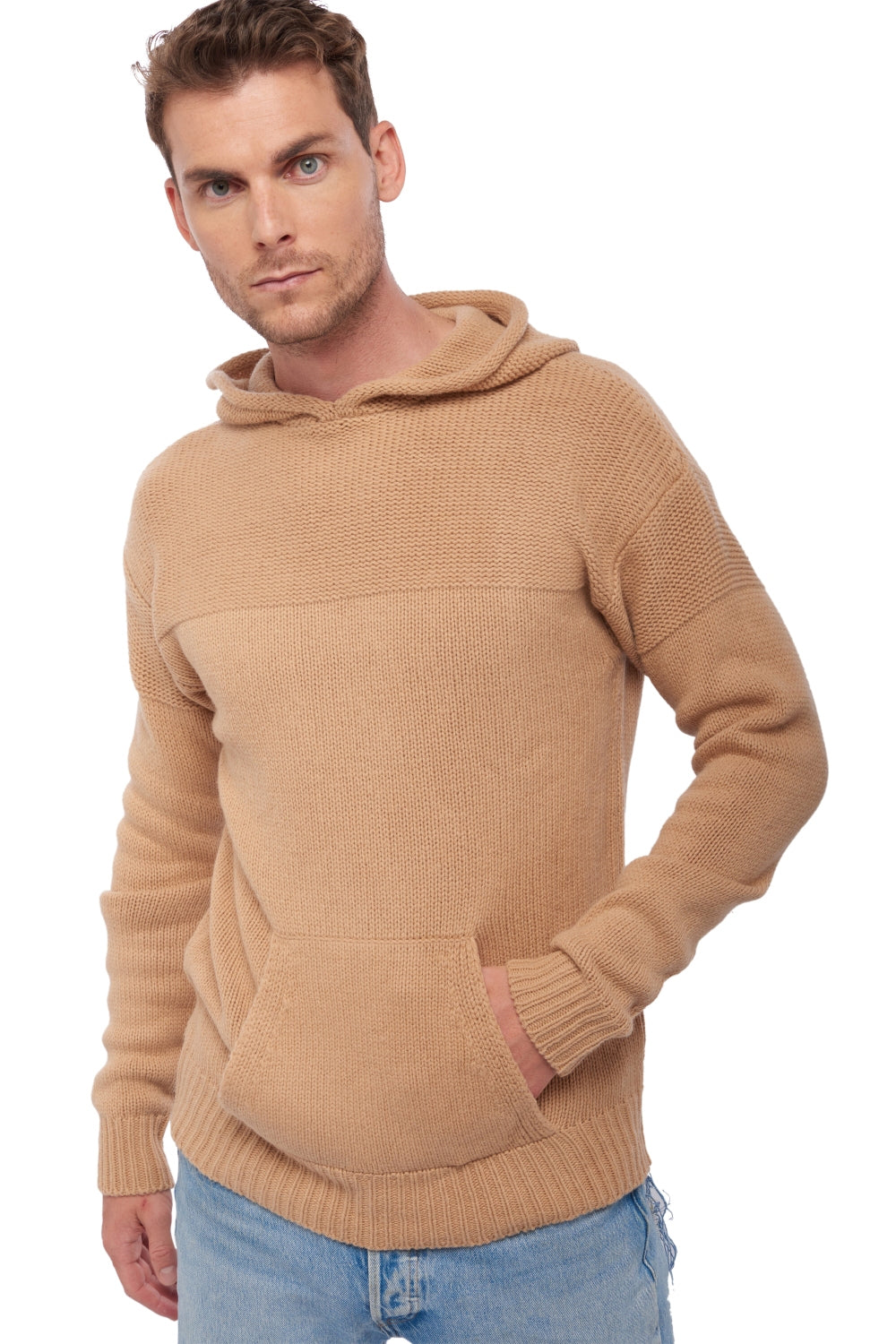 Wayne aus Yak Herren - camello - Mahogany