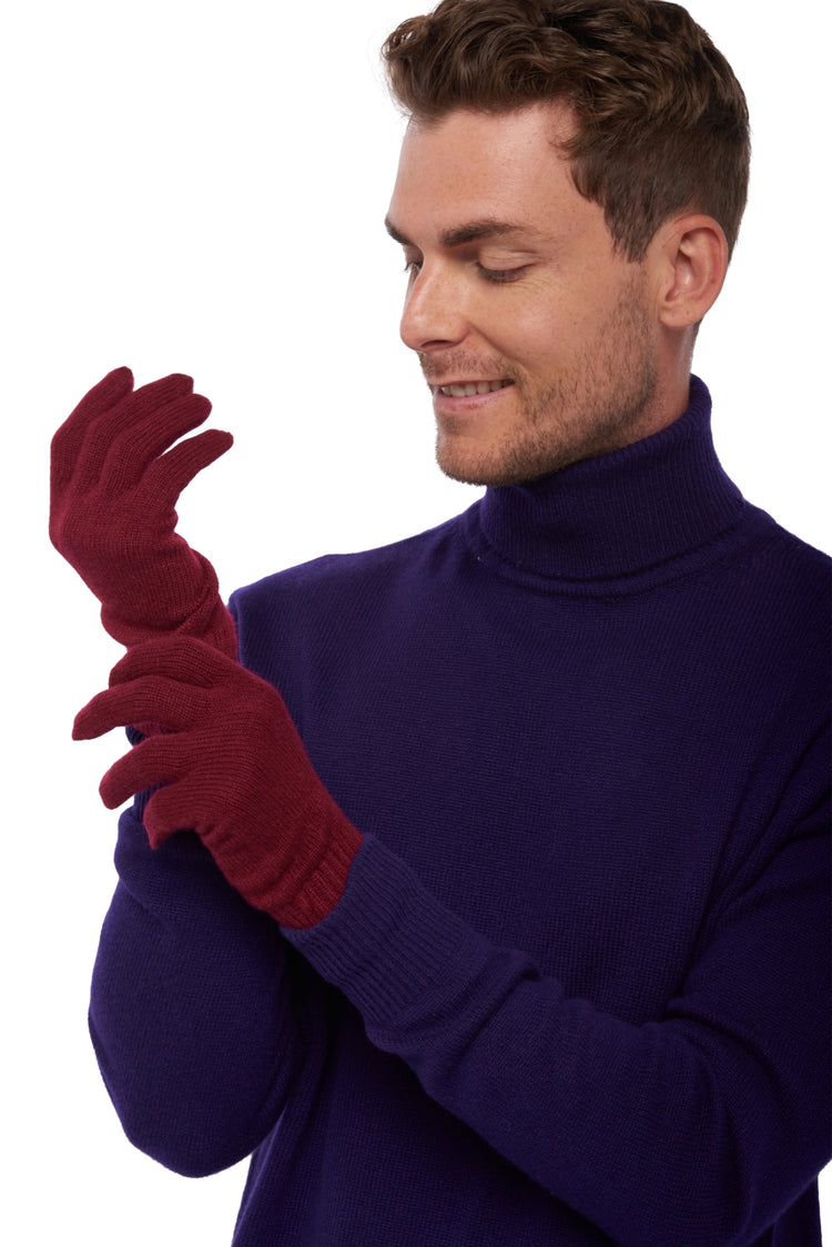 Manous aus Kaschmir für Herren - bordeaux - Mahogany