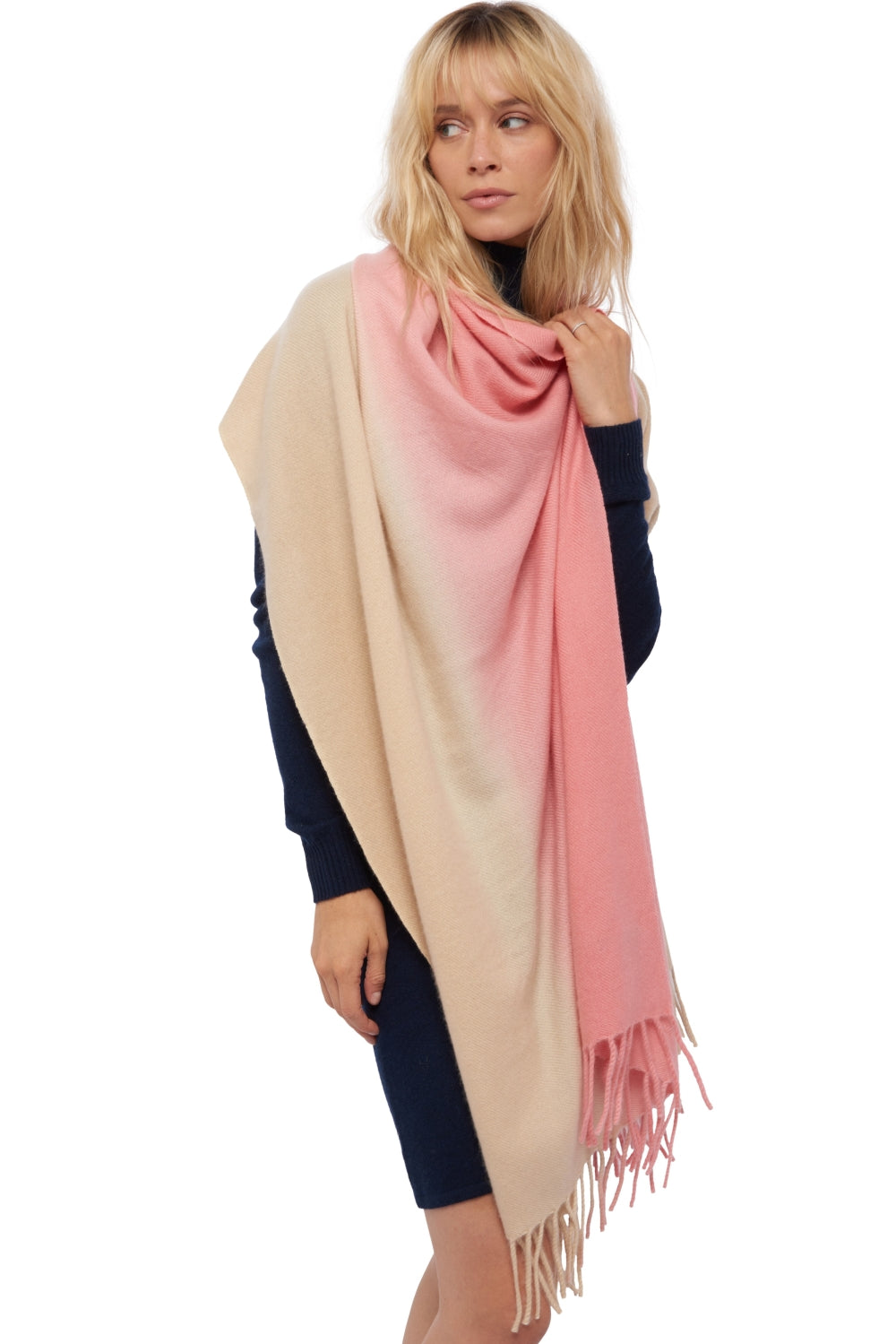 Vaasa aus Kaschmir unisex - natural beige / peach - Mahogany
