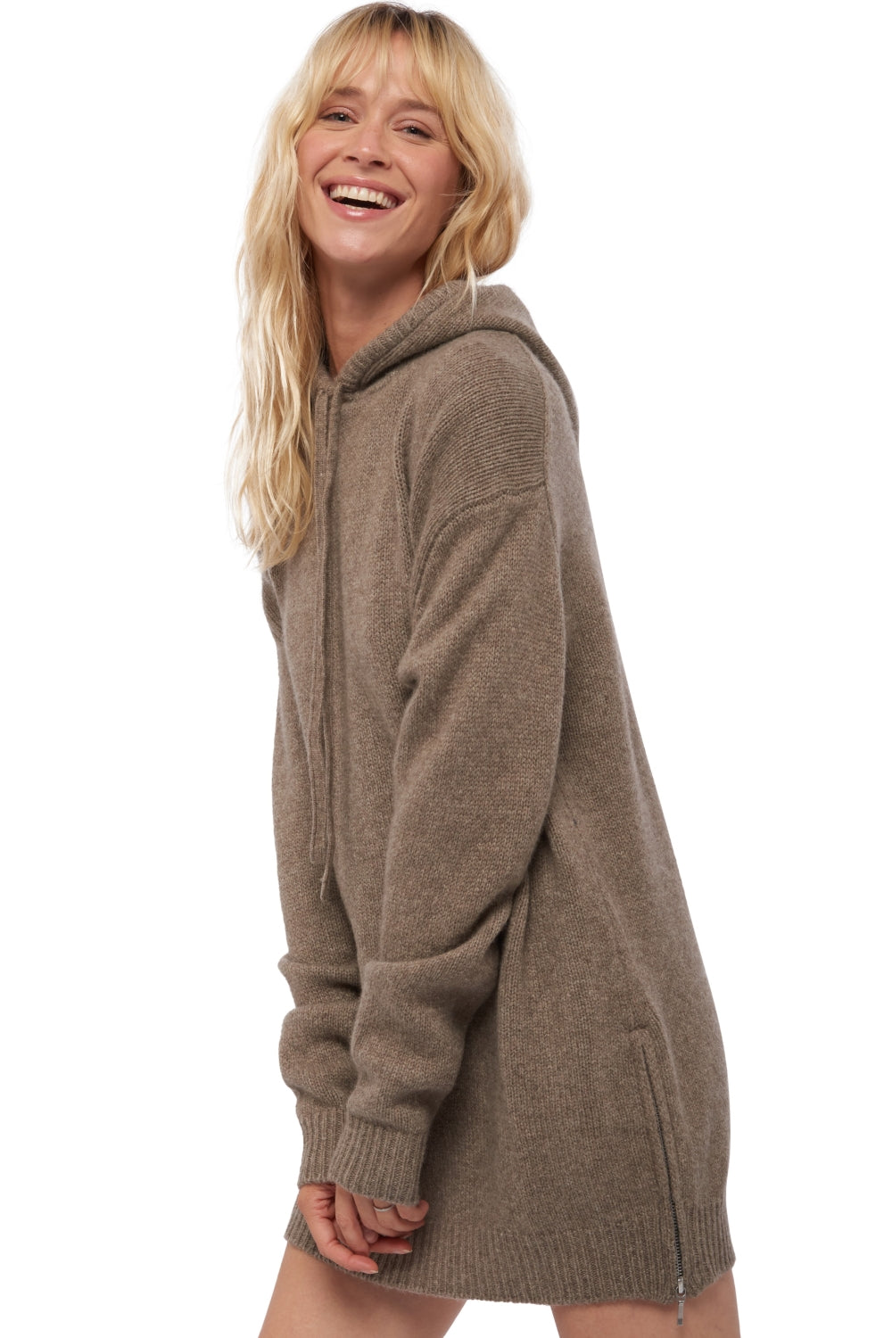 Veria aus Yak für Damen - marmotte naturel - Mahogany
