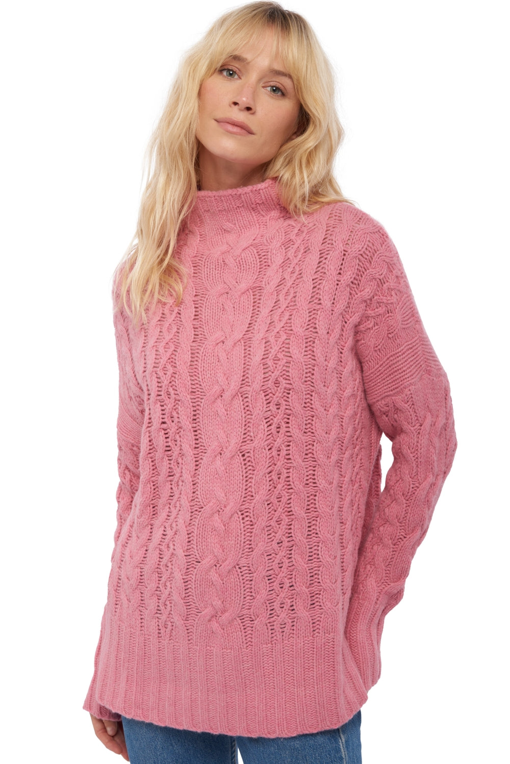 Victoria Yakpullover Damen - pink - Mahogany