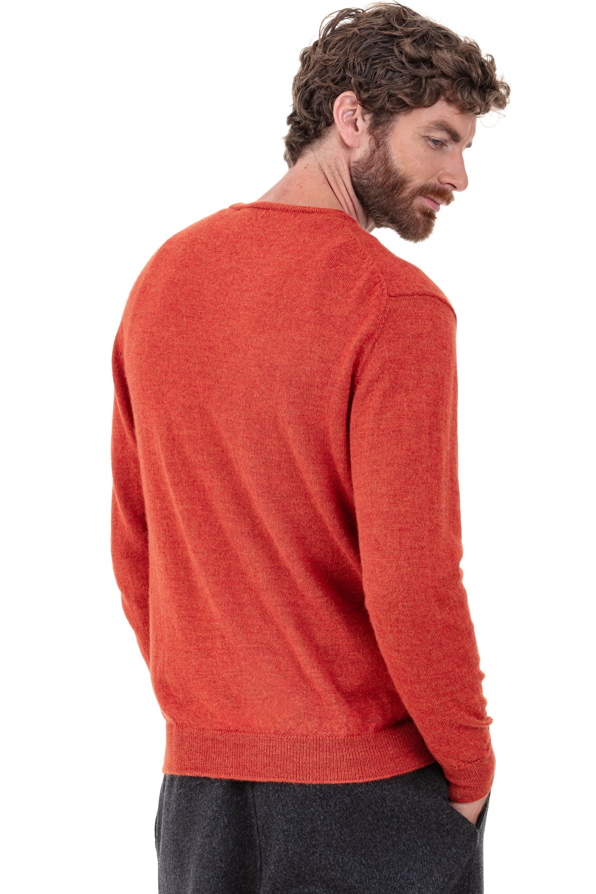 Nestor-Alpaga en baby alpaga homme - Vue 2 - pumpkin - Mahogany