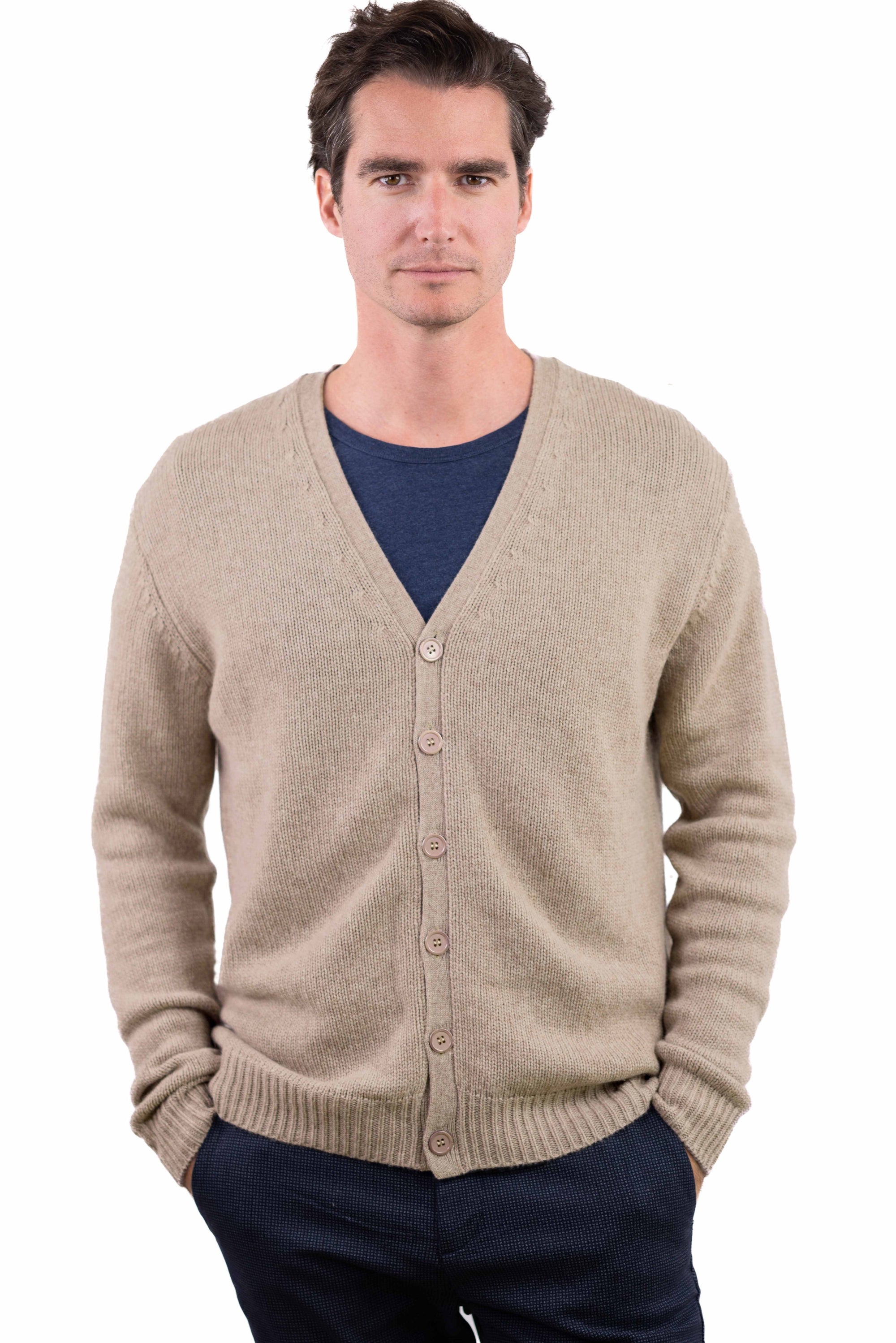 Aden aus Kaschmir für Herren - natural beige - Mahogany