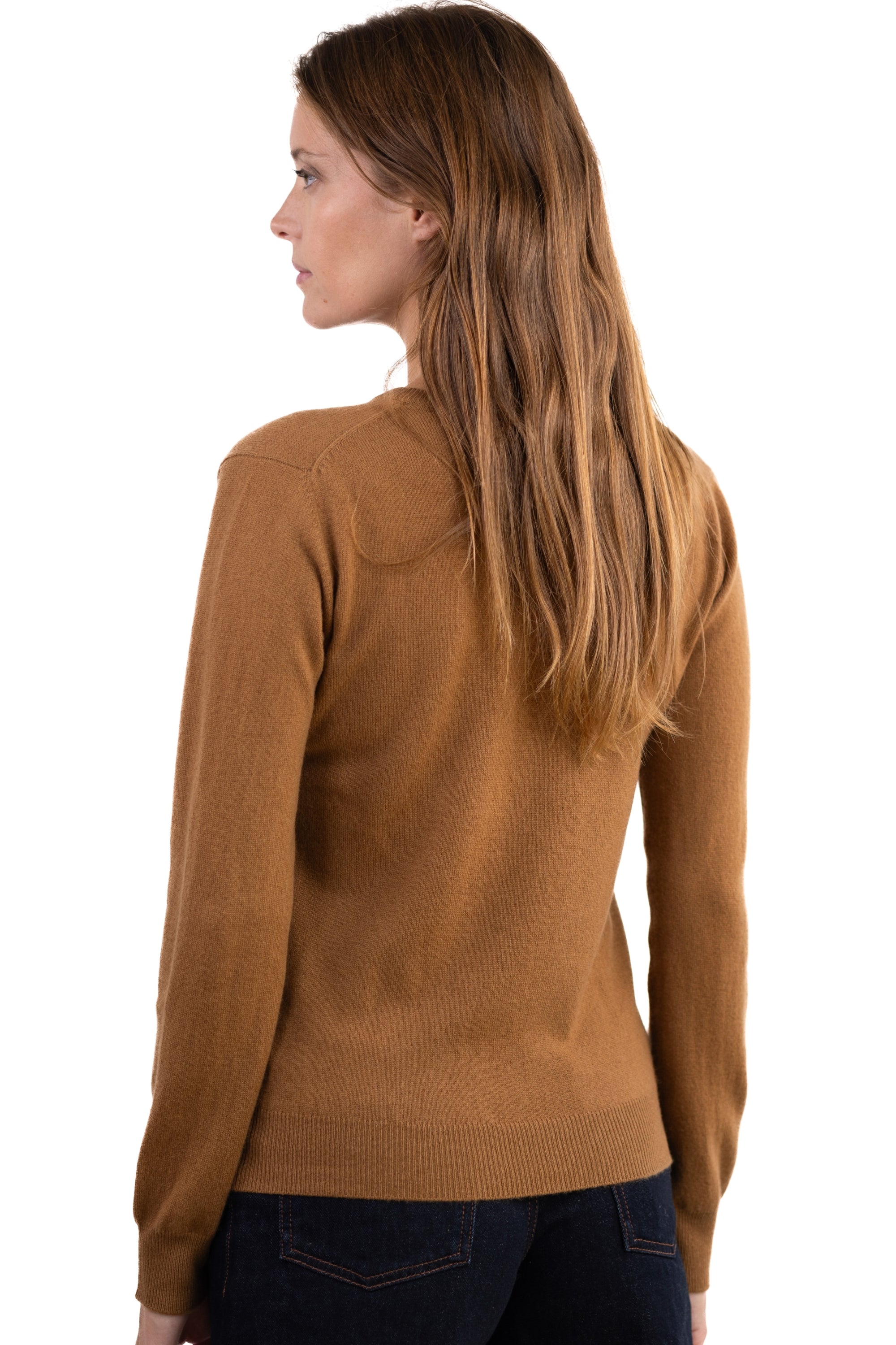 Faustine en cachemire femme - Vue 2 - butterscotch - Mahogany