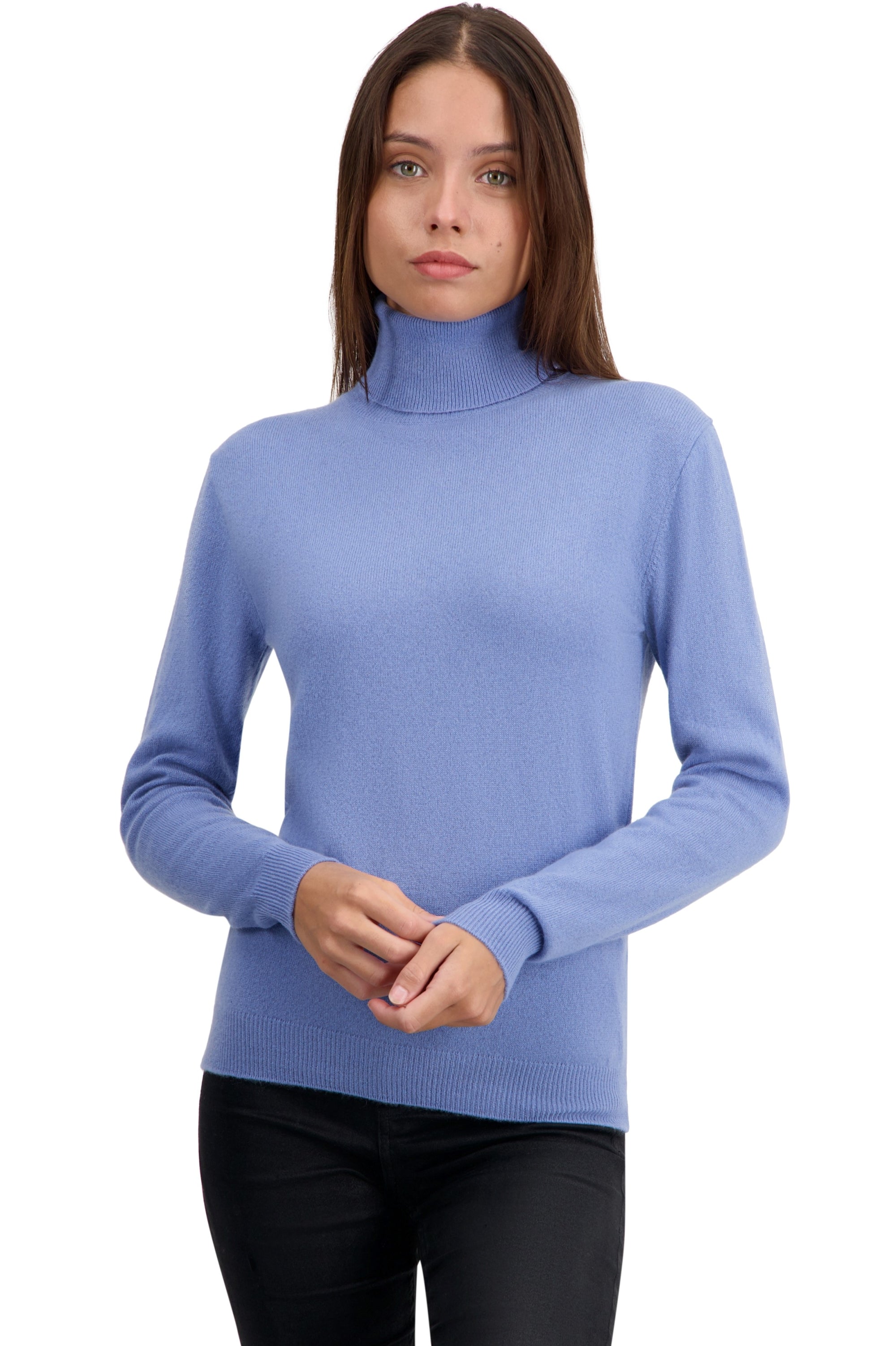 Tale aus Kaschmir für Damen - light blue - Mahogany
