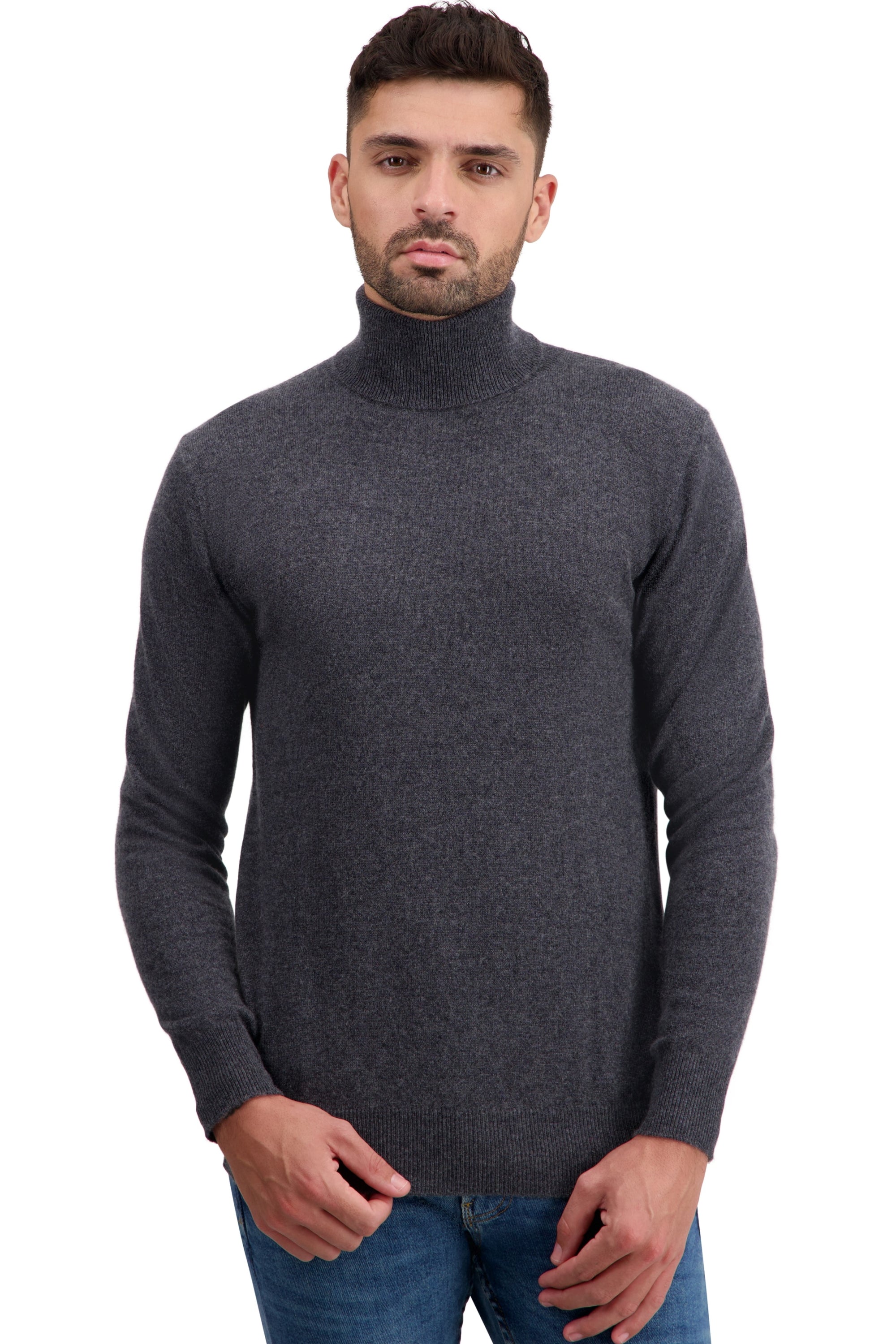 Tarry Kaschmirpullover Herren - grey melange - Mahogany