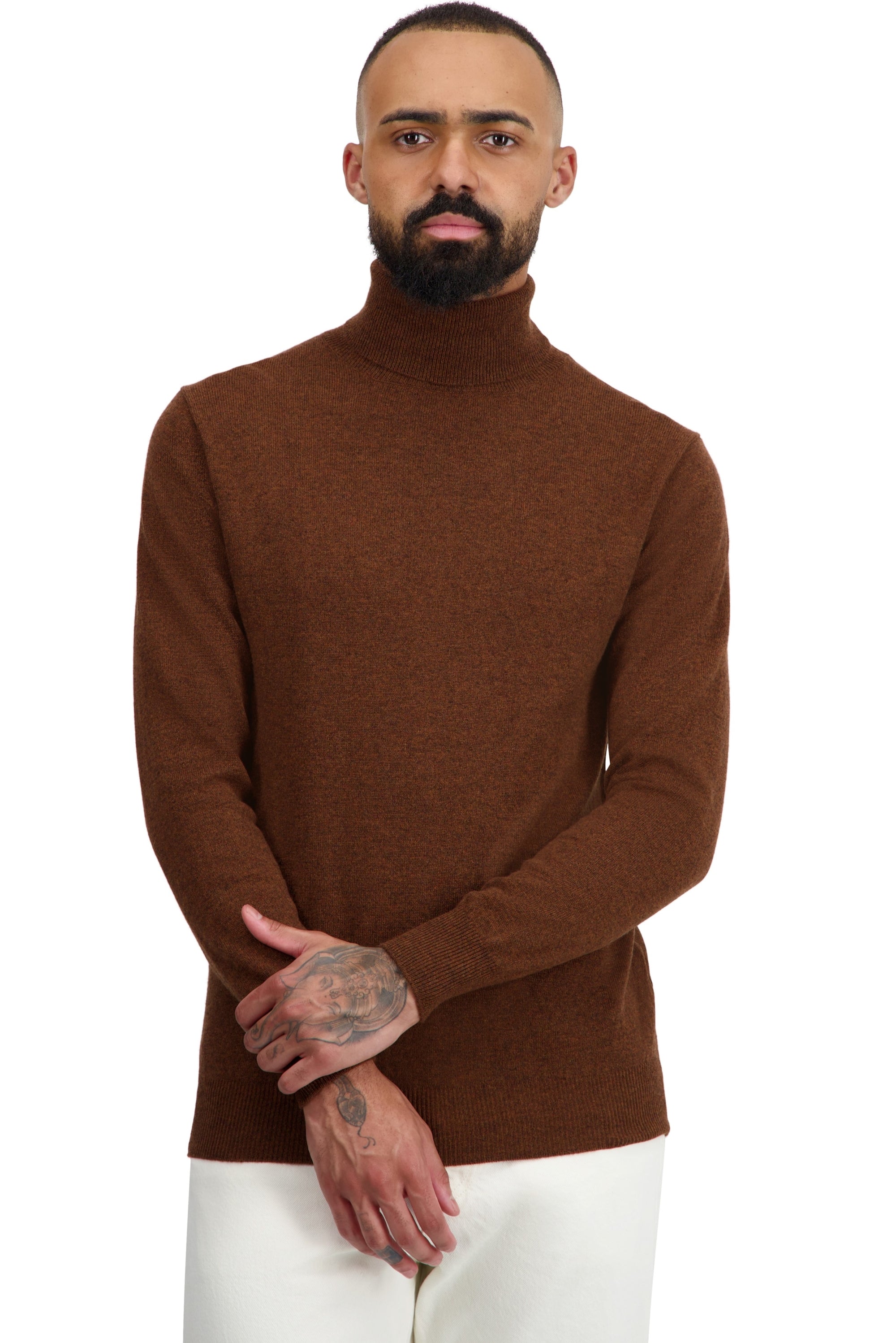 Tarry Kaschmirpullover Herren - mace - Mahogany
