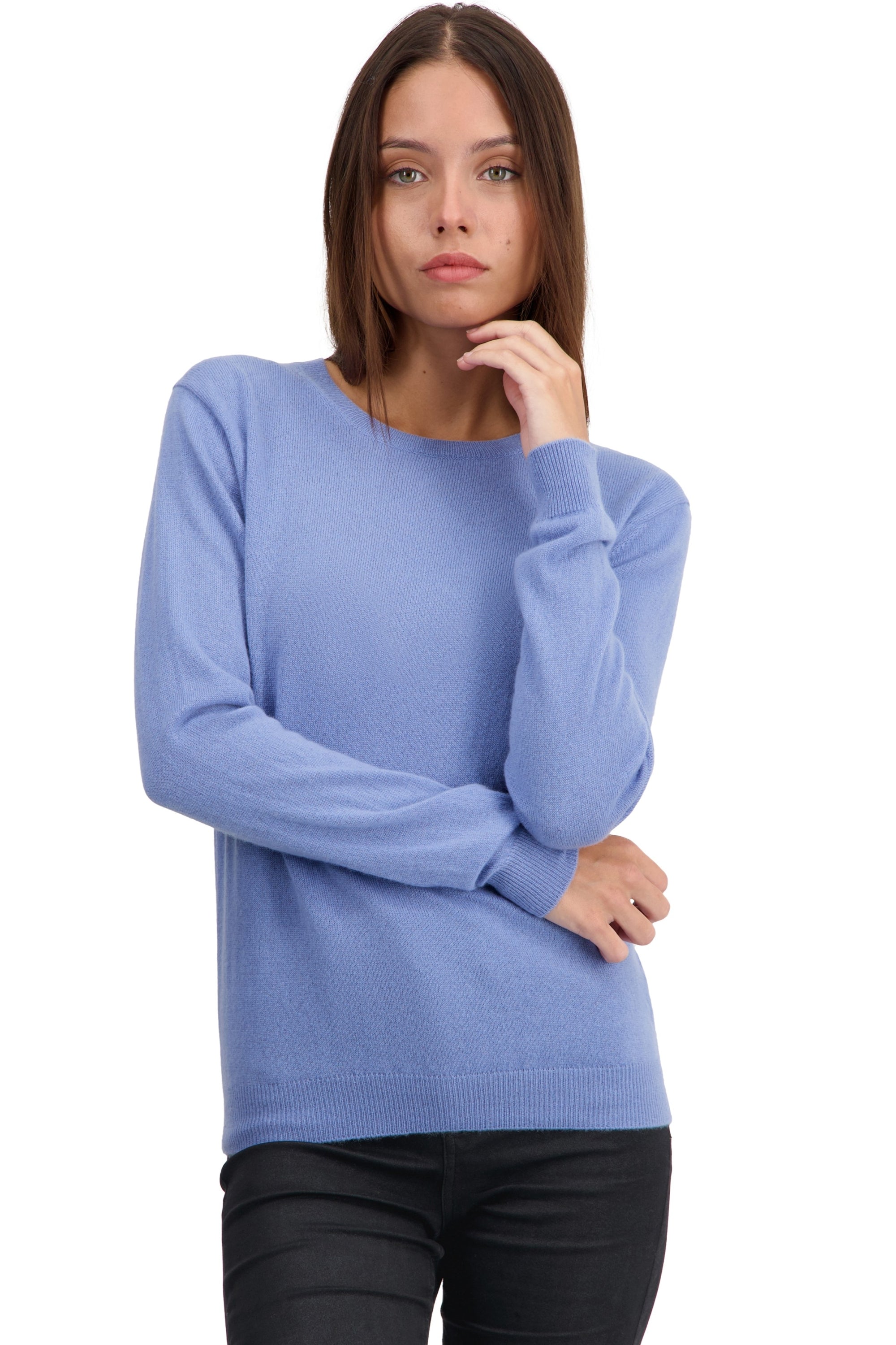 Thalia Kaschmirpullover Damen - light blue - Mahogany