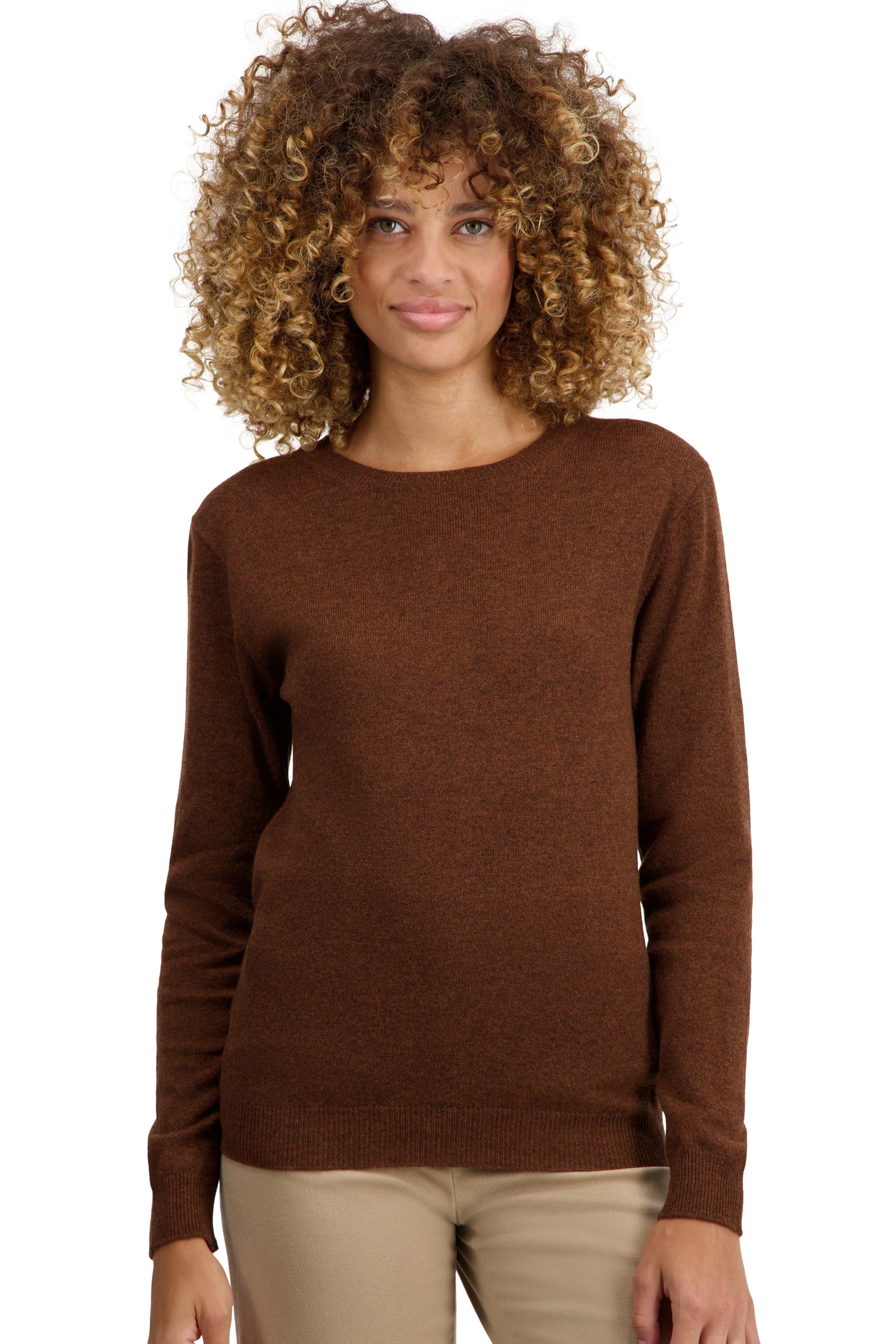 Thalia Kaschmirpullover Damen - mace - Mahogany