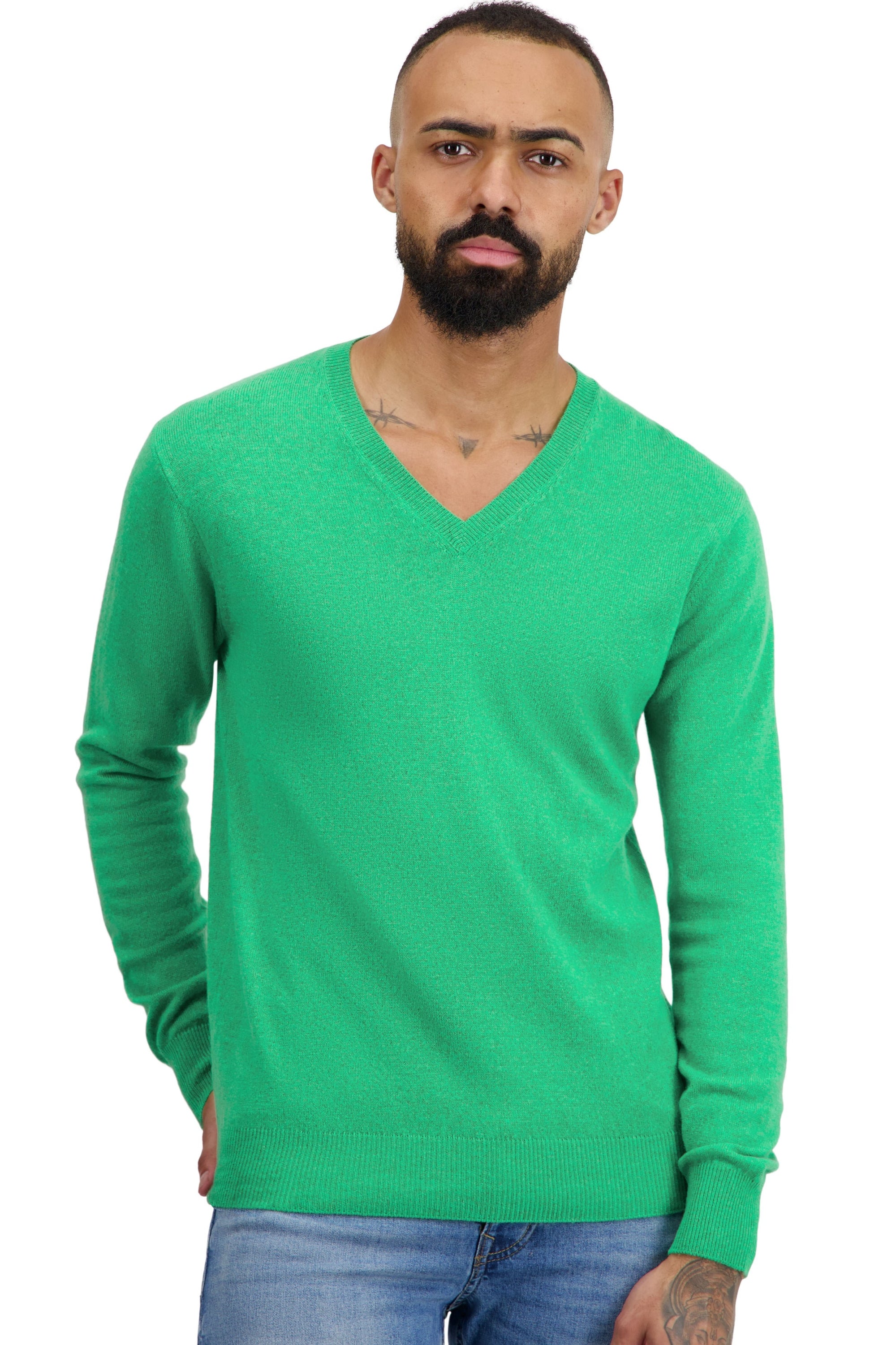 Tor Kaschmirpullover Herren - midori - Mahogany