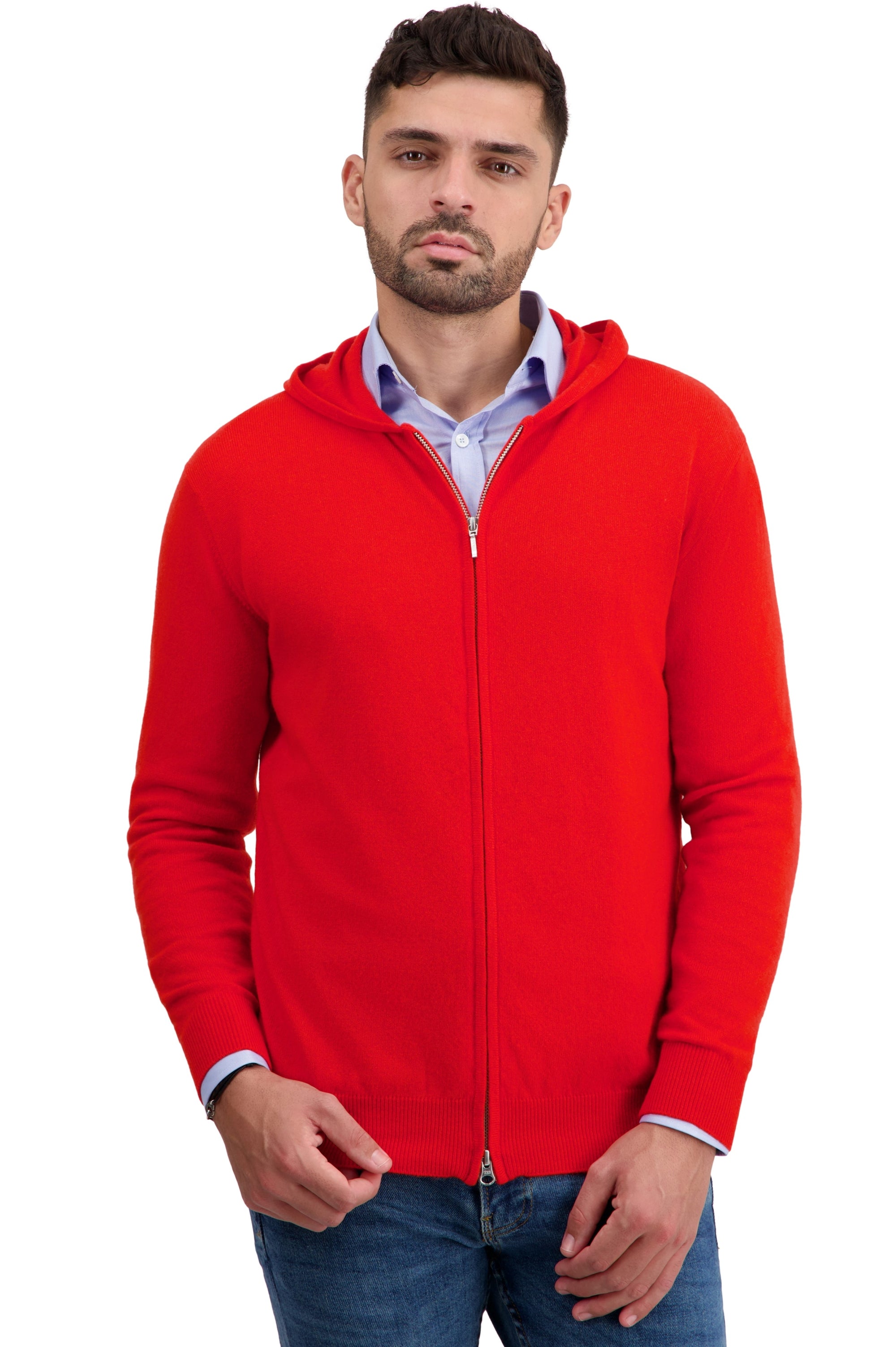 Taboo Kaschmirpullover Herren - Tomato - Mahogany