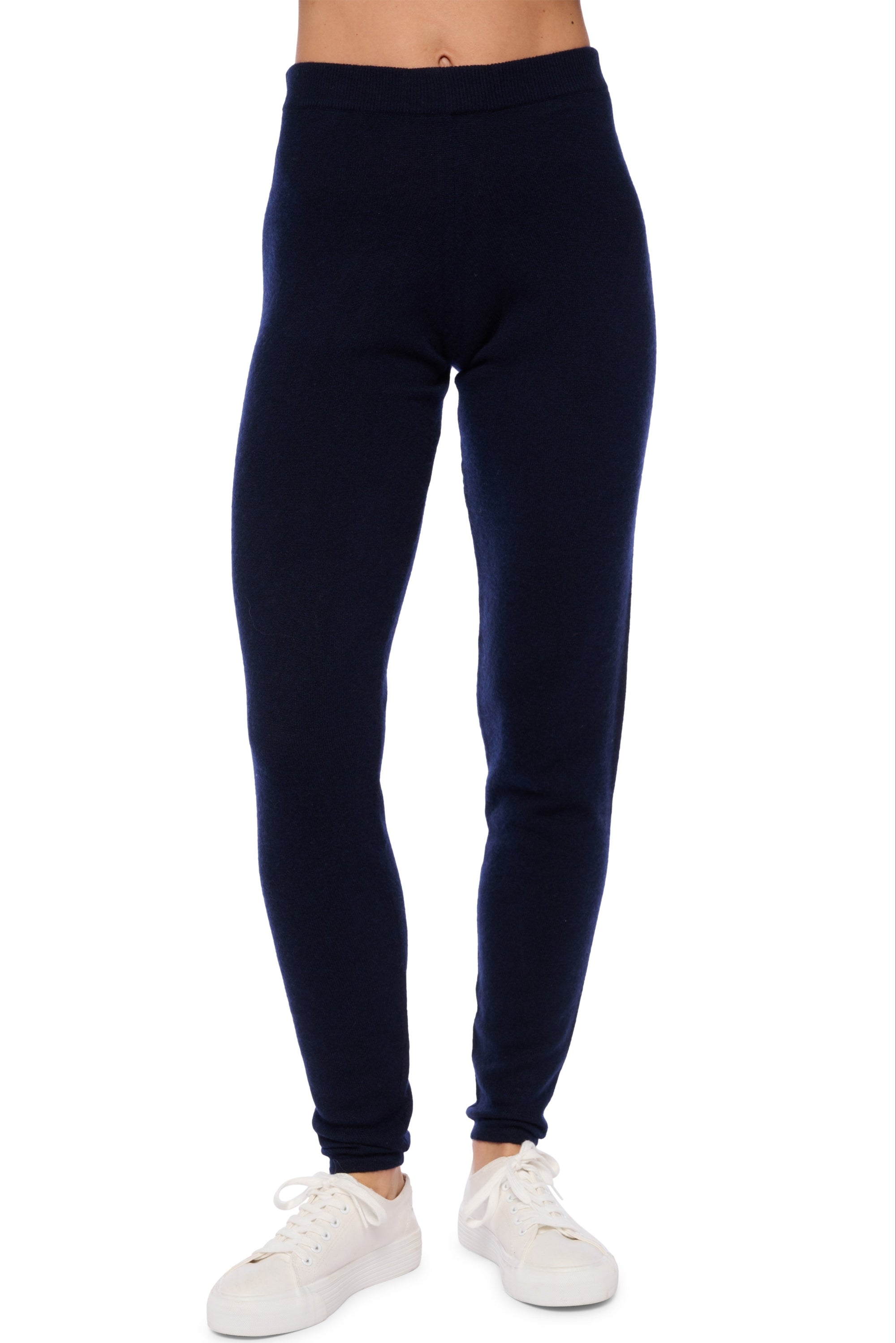 Legging aus Kaschmir, 100 % Kaschmir, Damen, enge Passform, normal / 2- und 4-fädig, normales Strickwerk, Mahogany