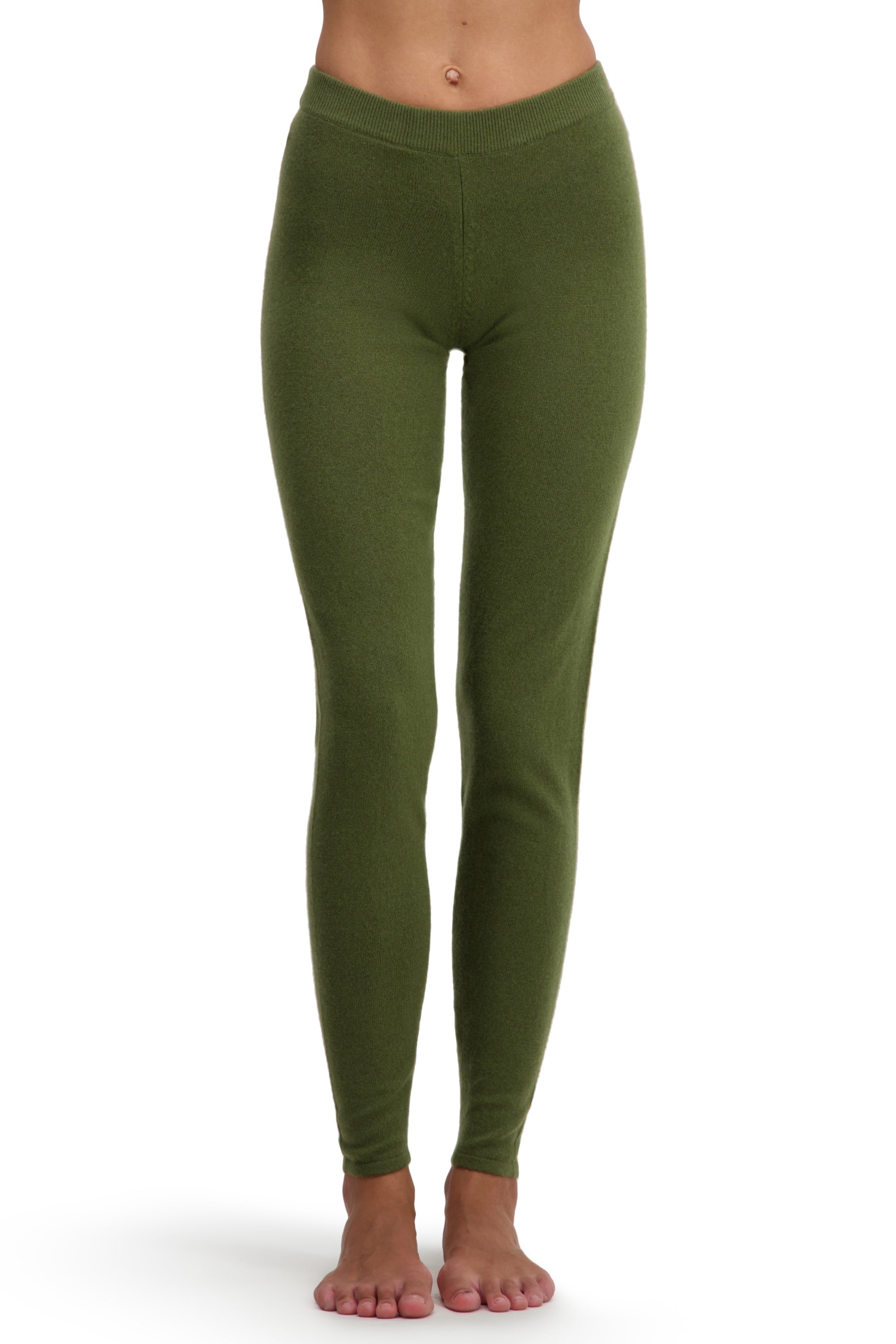 Tadasana aus Kaschmir für Damen - olive - Mahogany