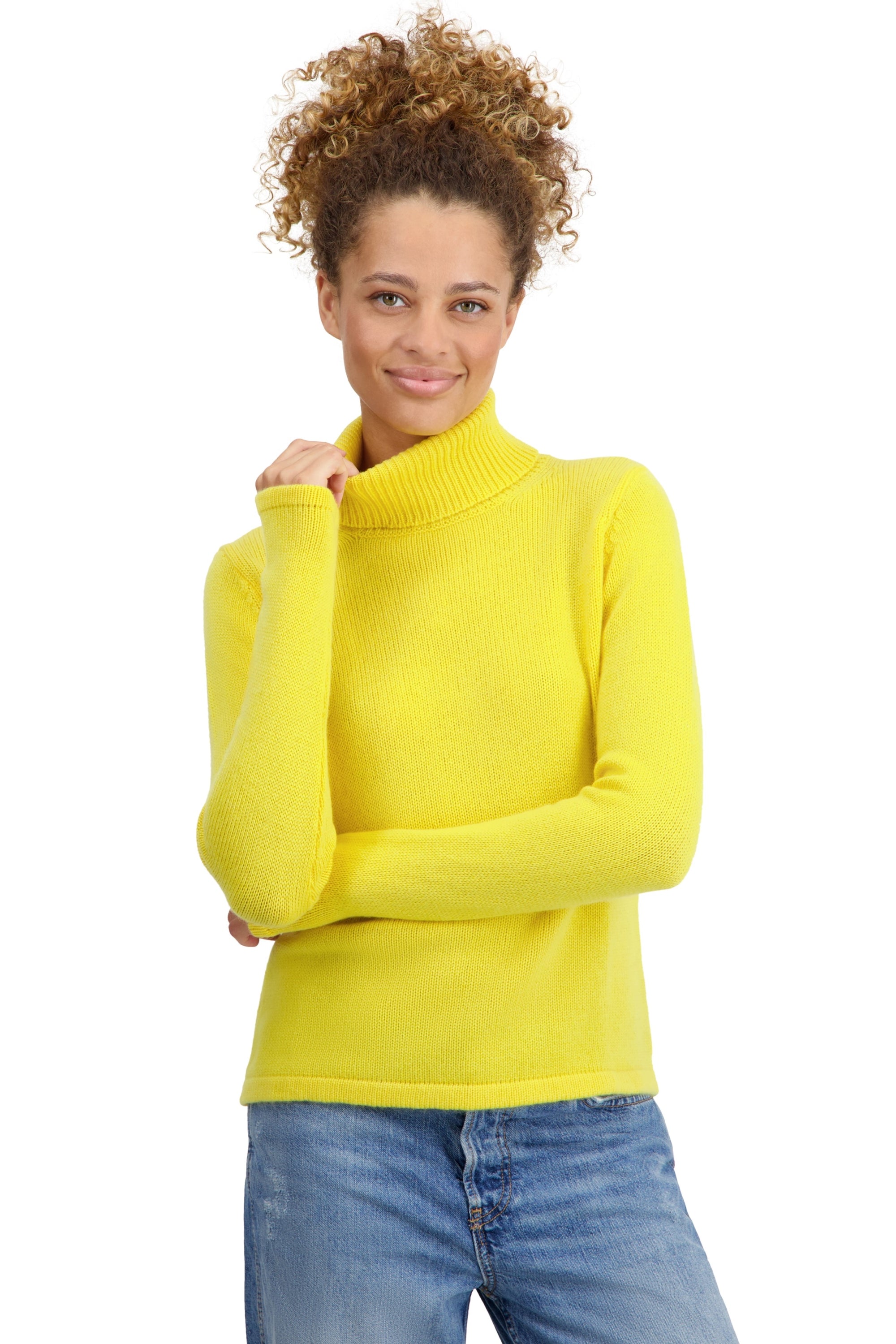 Taipei Kaschmirpullover Damen - daffodil - Mahogany