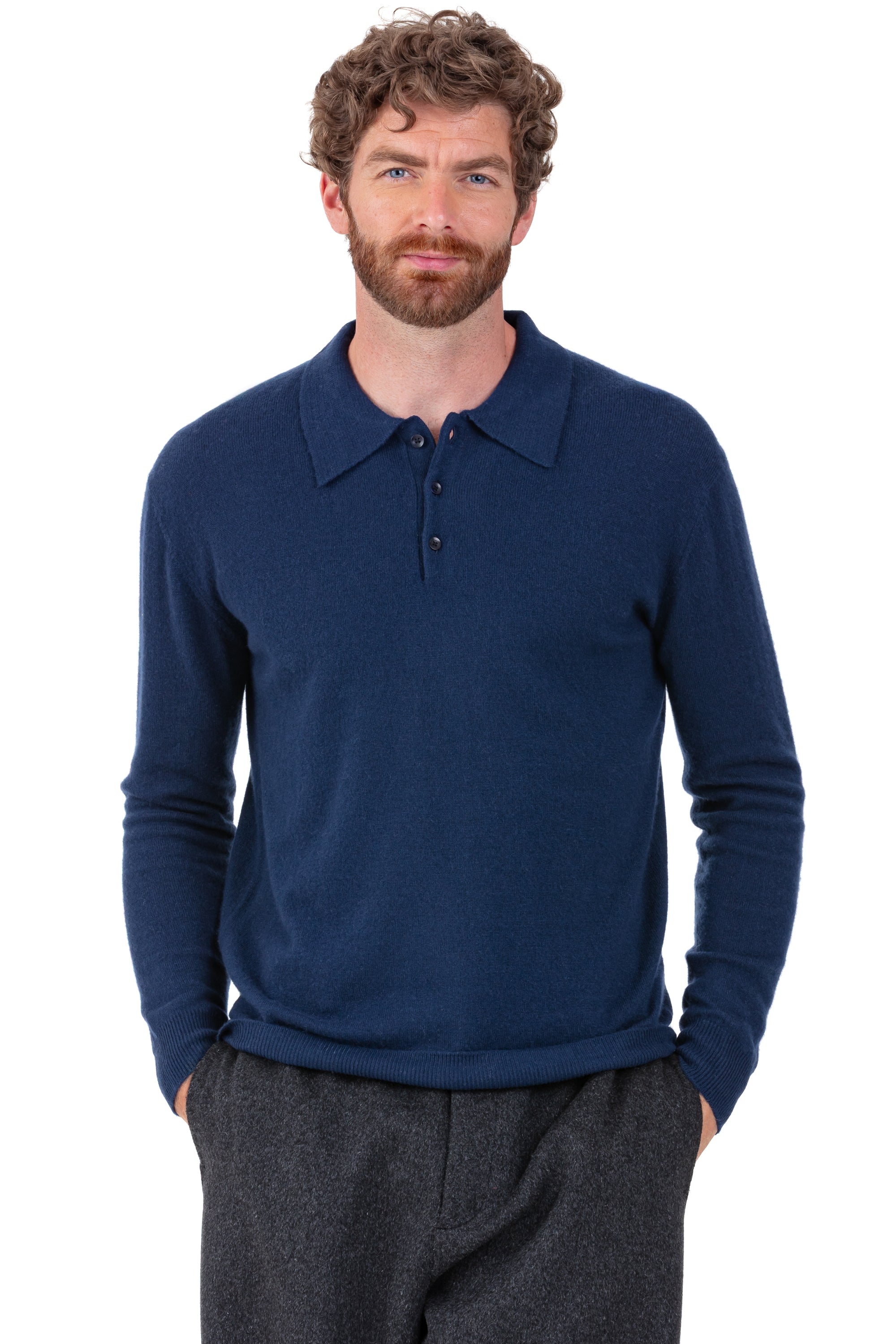 Tarn Kaschmirpullover Herren - marine foncé - Mahogany