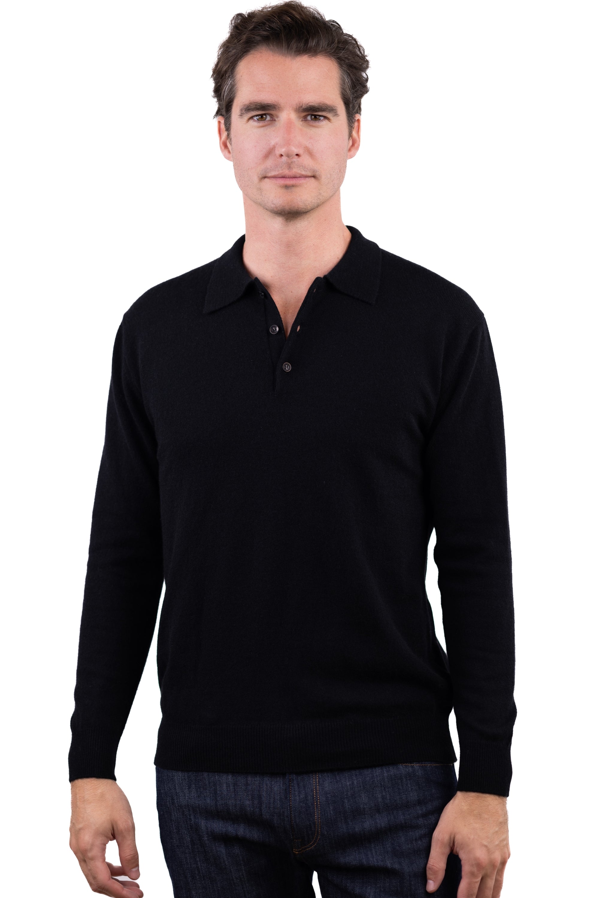 Tarn Kaschmirpullover Herren - noir - Mahogany