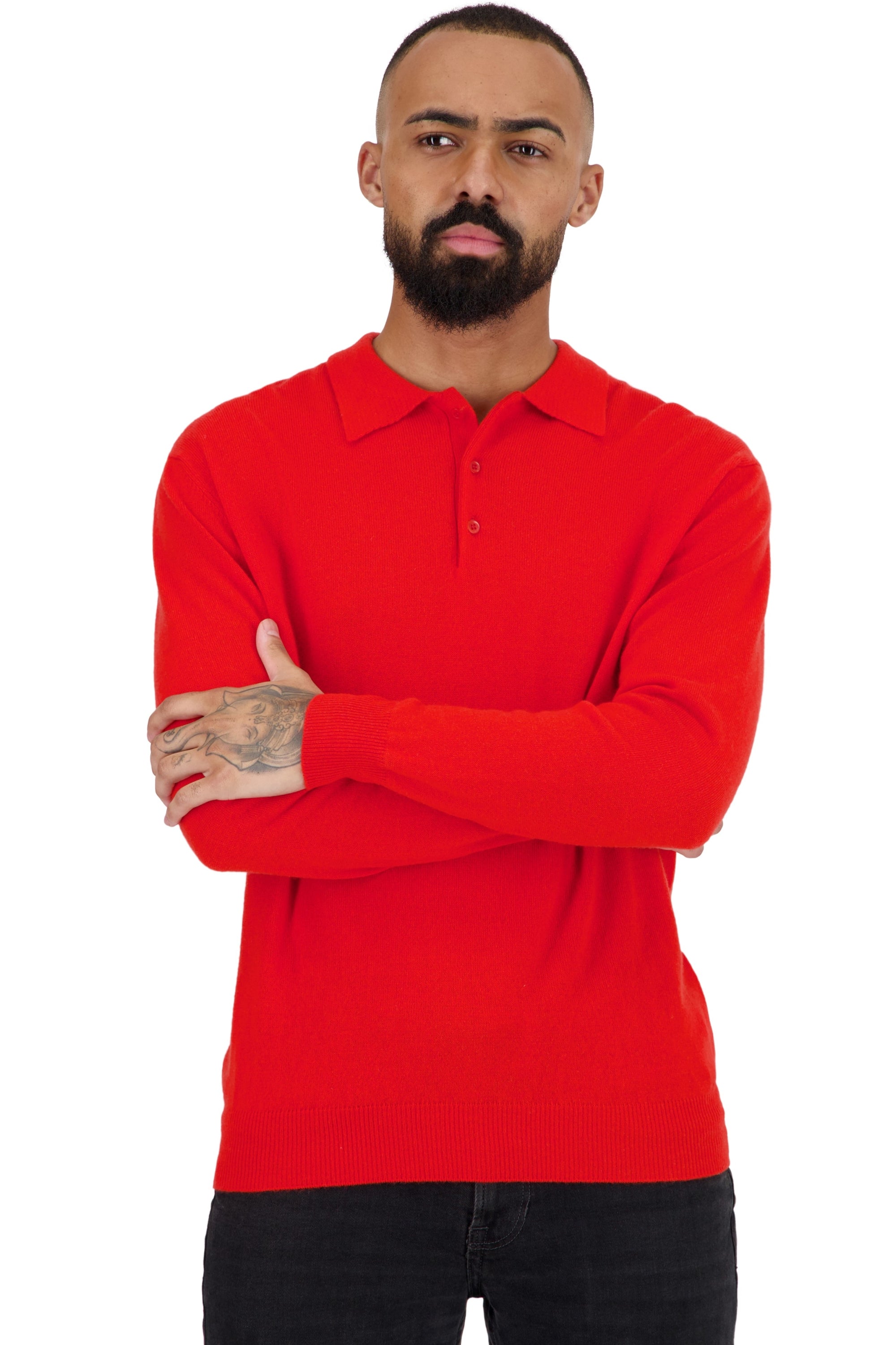 Tarn Kaschmirpullover Herren - tomato - Mahogany