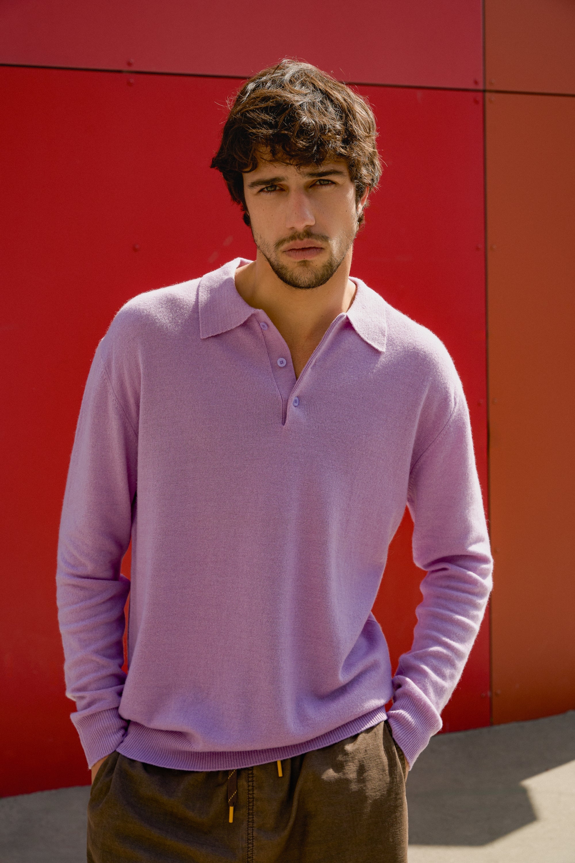 Tarn Kaschmirpullover Herren - vintage - Mahogany