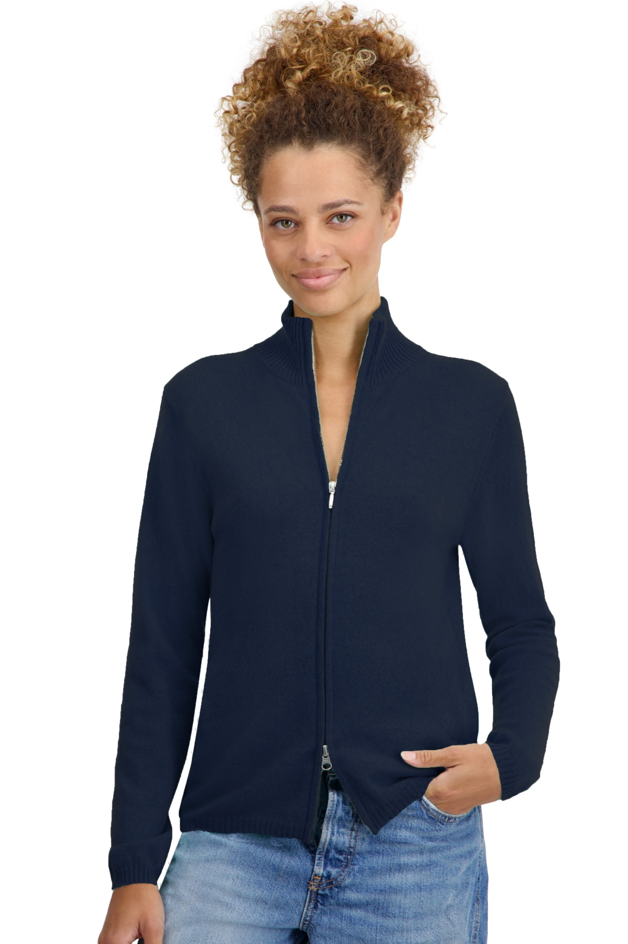 Thames Kaschmirpullover Damen - Dunkelblau - Mahogany