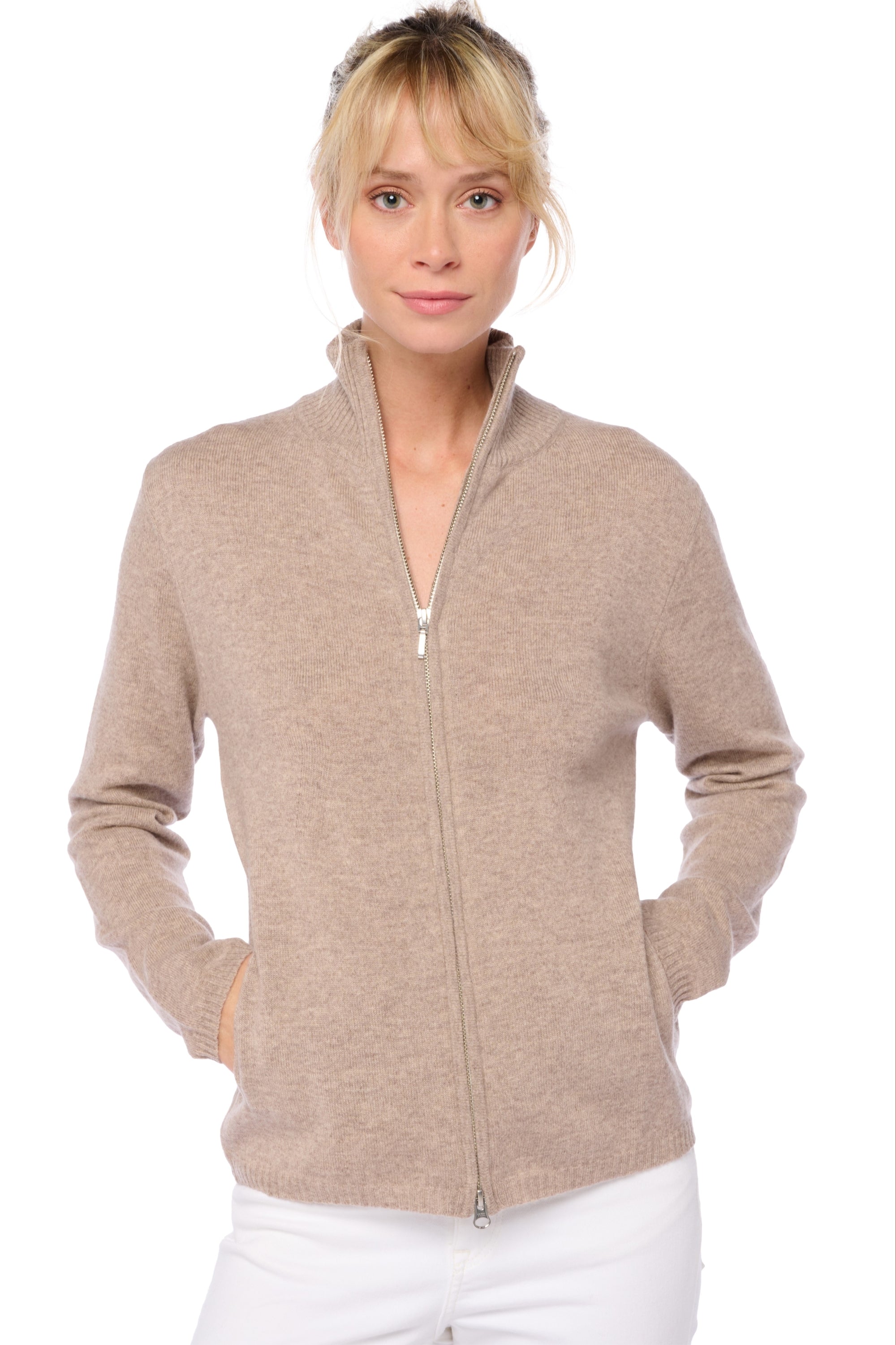 Thames Kaschmirpullover Damen - Toast - Mahogany