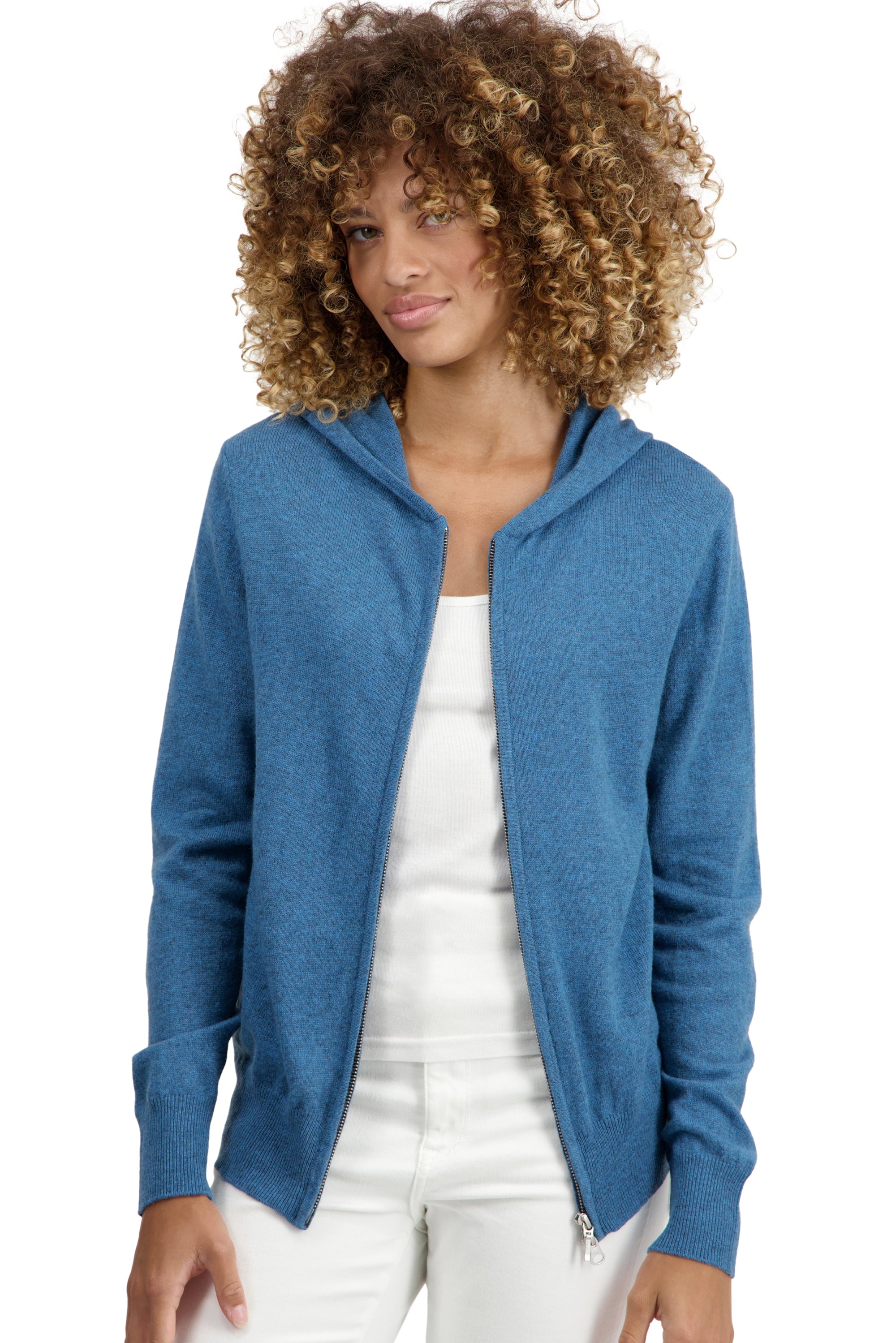 Tina Kaschmirpullover Damen - manor blue - Mahogany