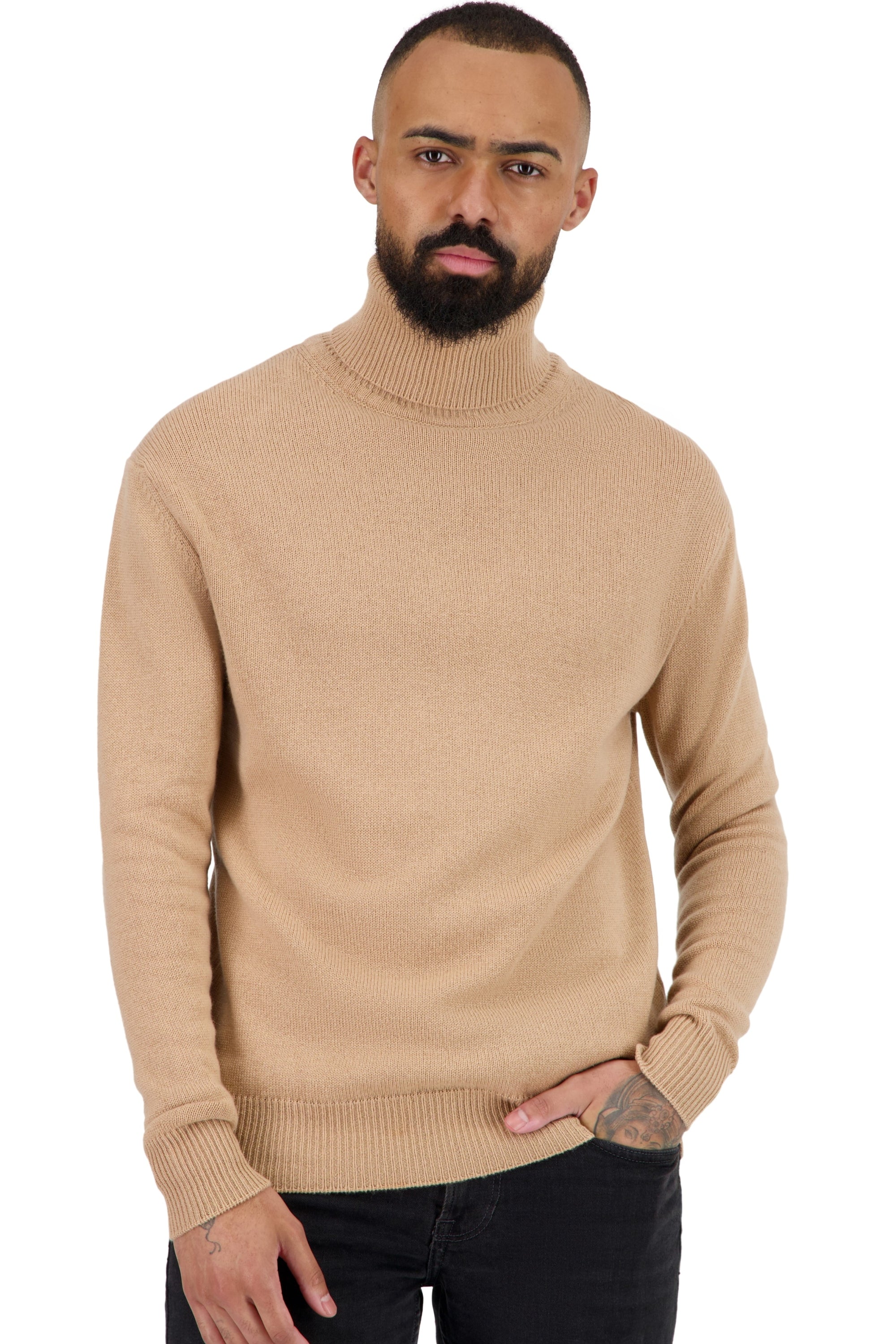 Torino aus Kaschmir für Herren - creme brulee - Mahogany
