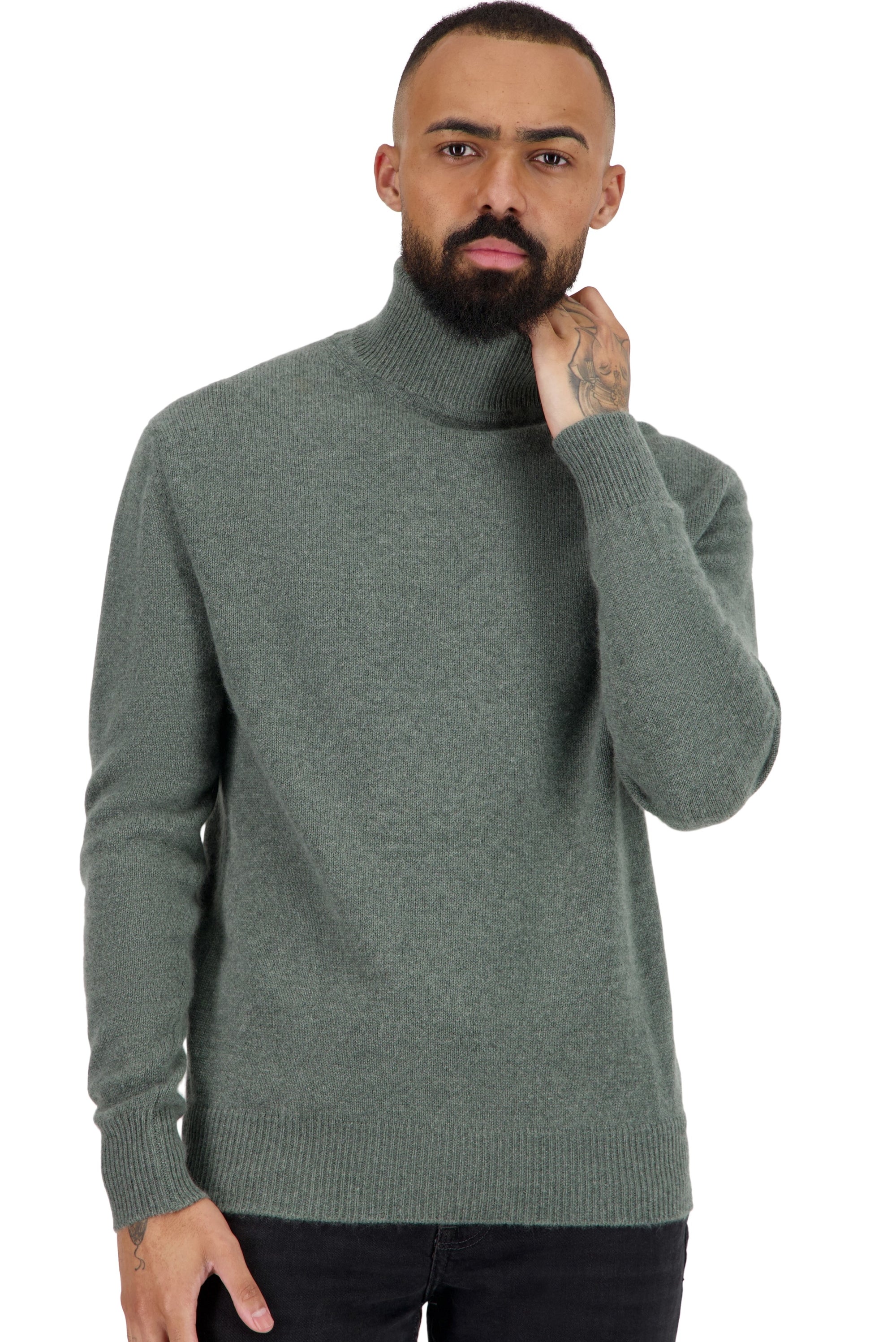 Torino aus Kaschmir für Herren - military green - Mahogany