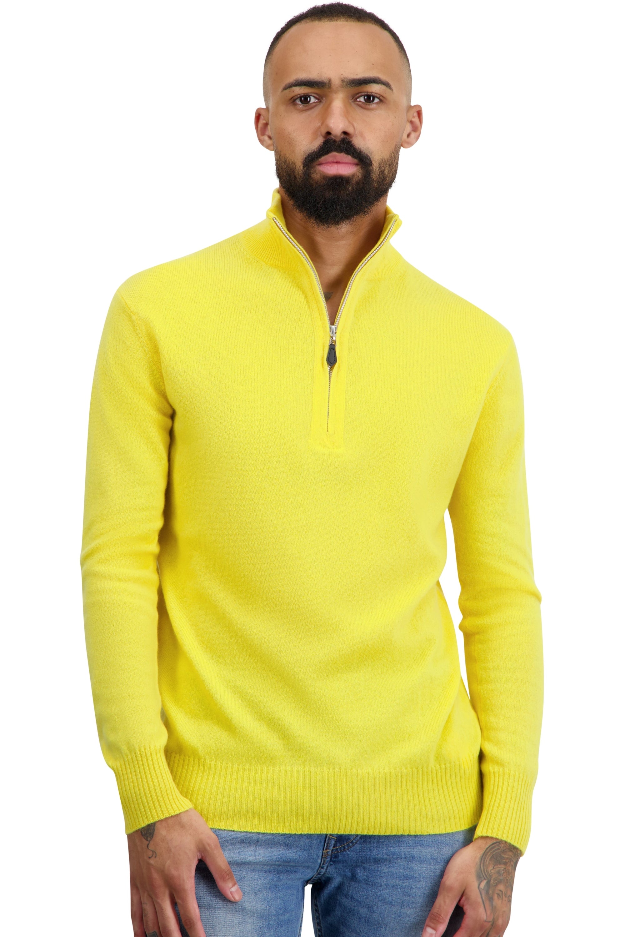 Toulon Kaschmirpullover Herren - daffodil - Mahogany